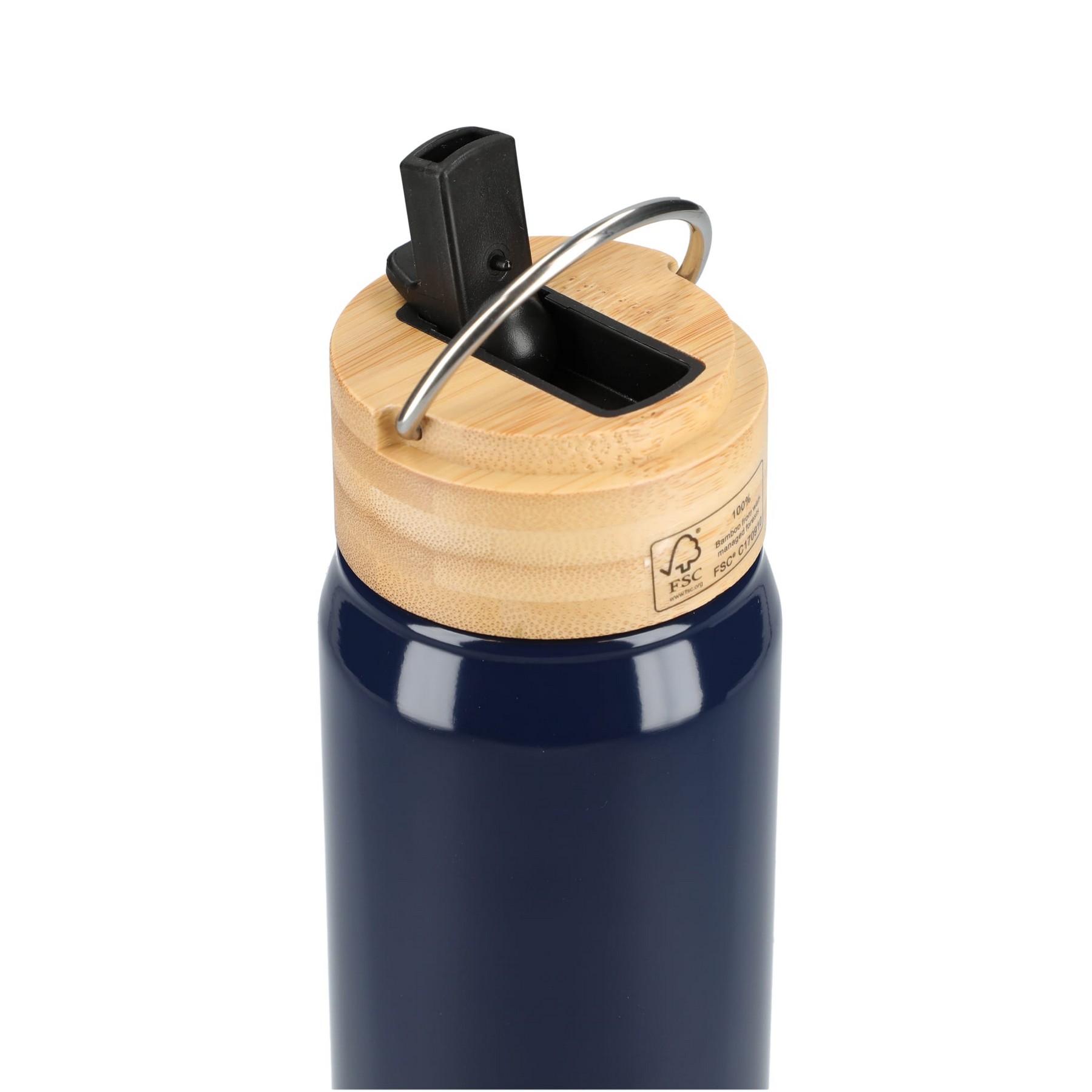 Picture of Billy 26oz Eco-Friendly Aluminum Bottle W/ FSC® 100% Bamboo Lid
