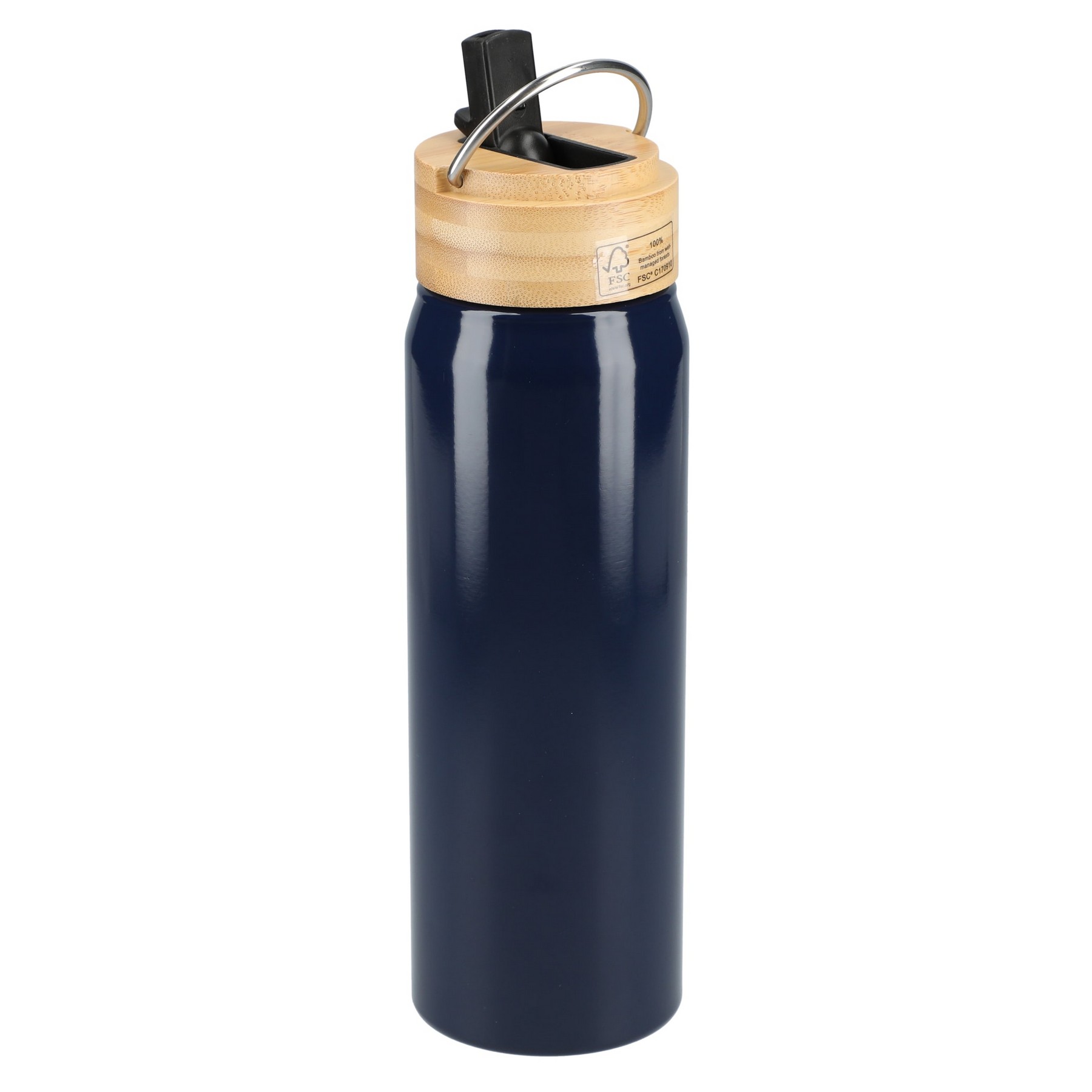 Picture of Billy 26oz Eco-Friendly Aluminum Bottle W/ FSC® 100% Bamboo Lid