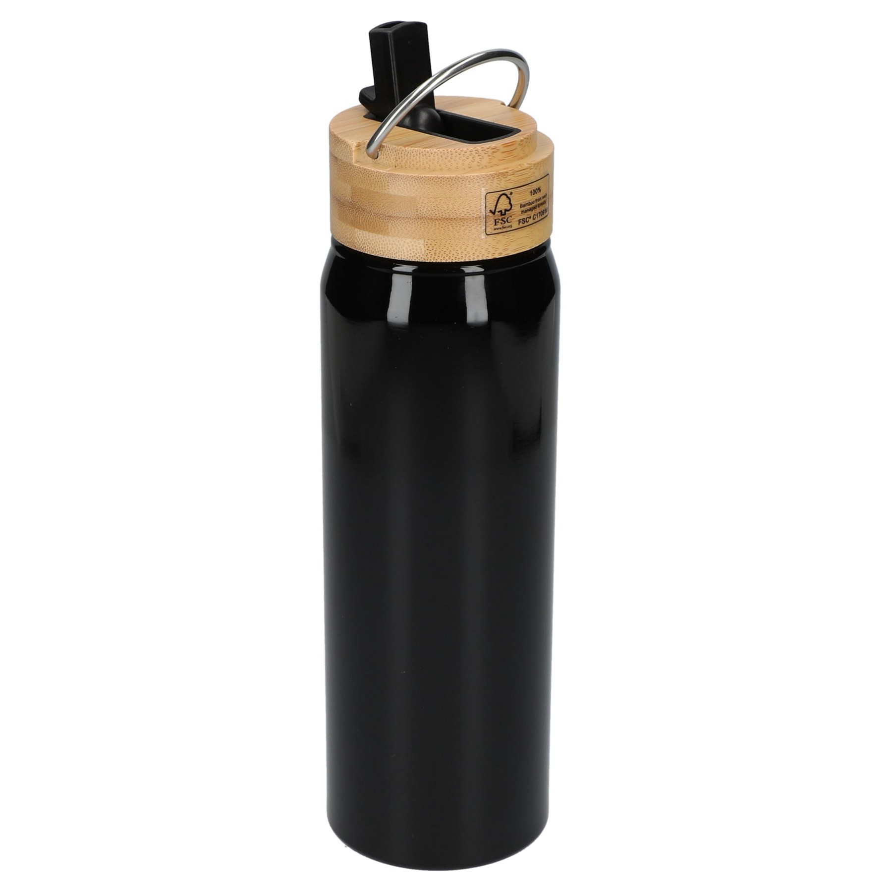 Picture of Billy 26oz Eco-Friendly Aluminum Bottle W/ FSC® 100% Bamboo Lid
