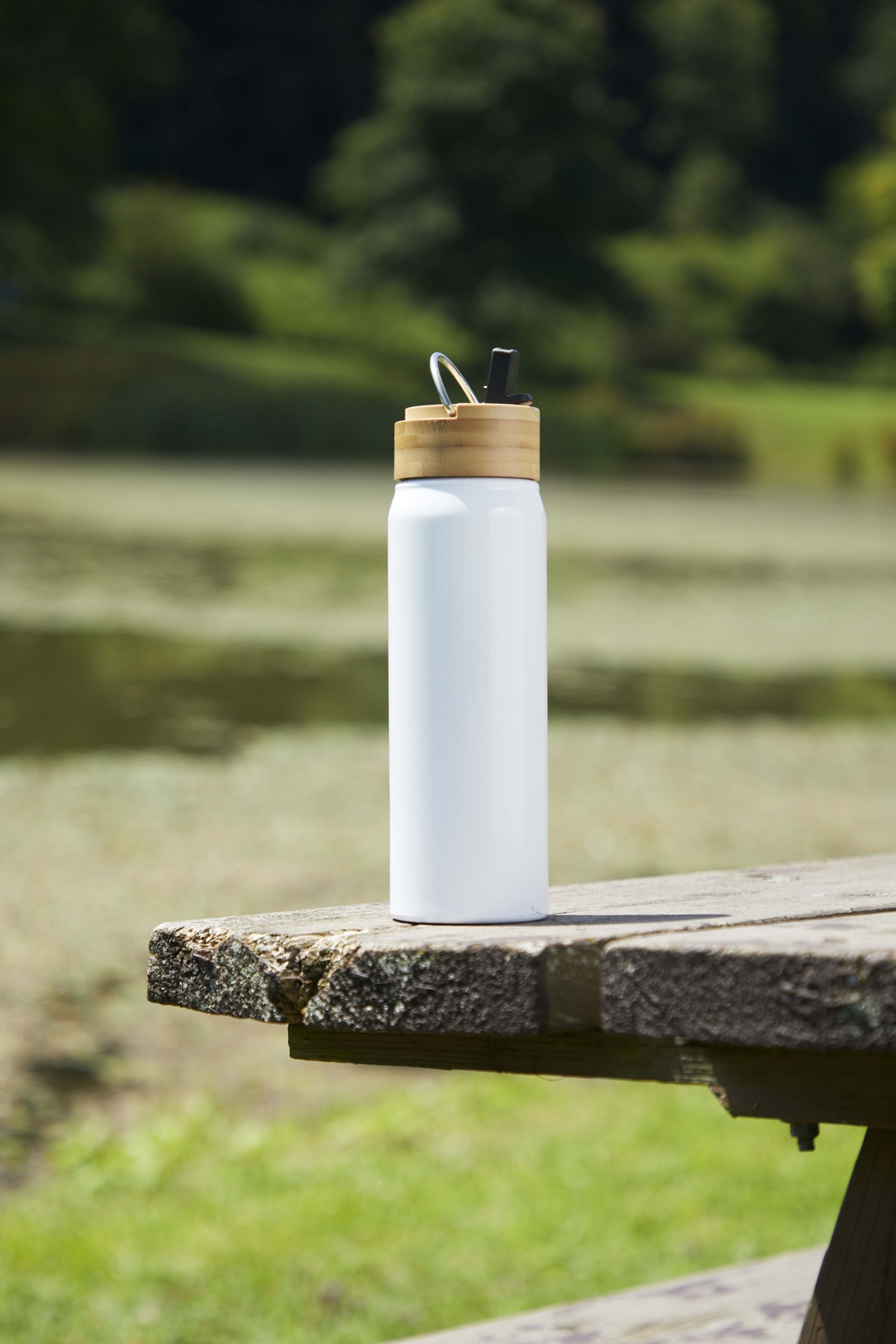 Picture of Billy 26oz Eco-Friendly Aluminum Bottle W/ FSC® 100% Bamboo Lid