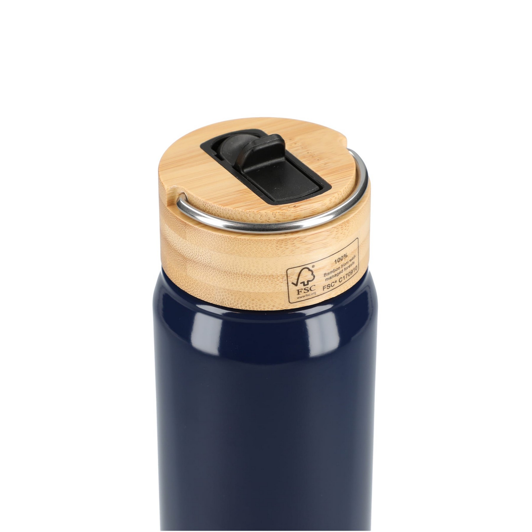 Picture of Billy 26oz Eco-Friendly Aluminum Bottle W/ FSC® 100% Bamboo Lid