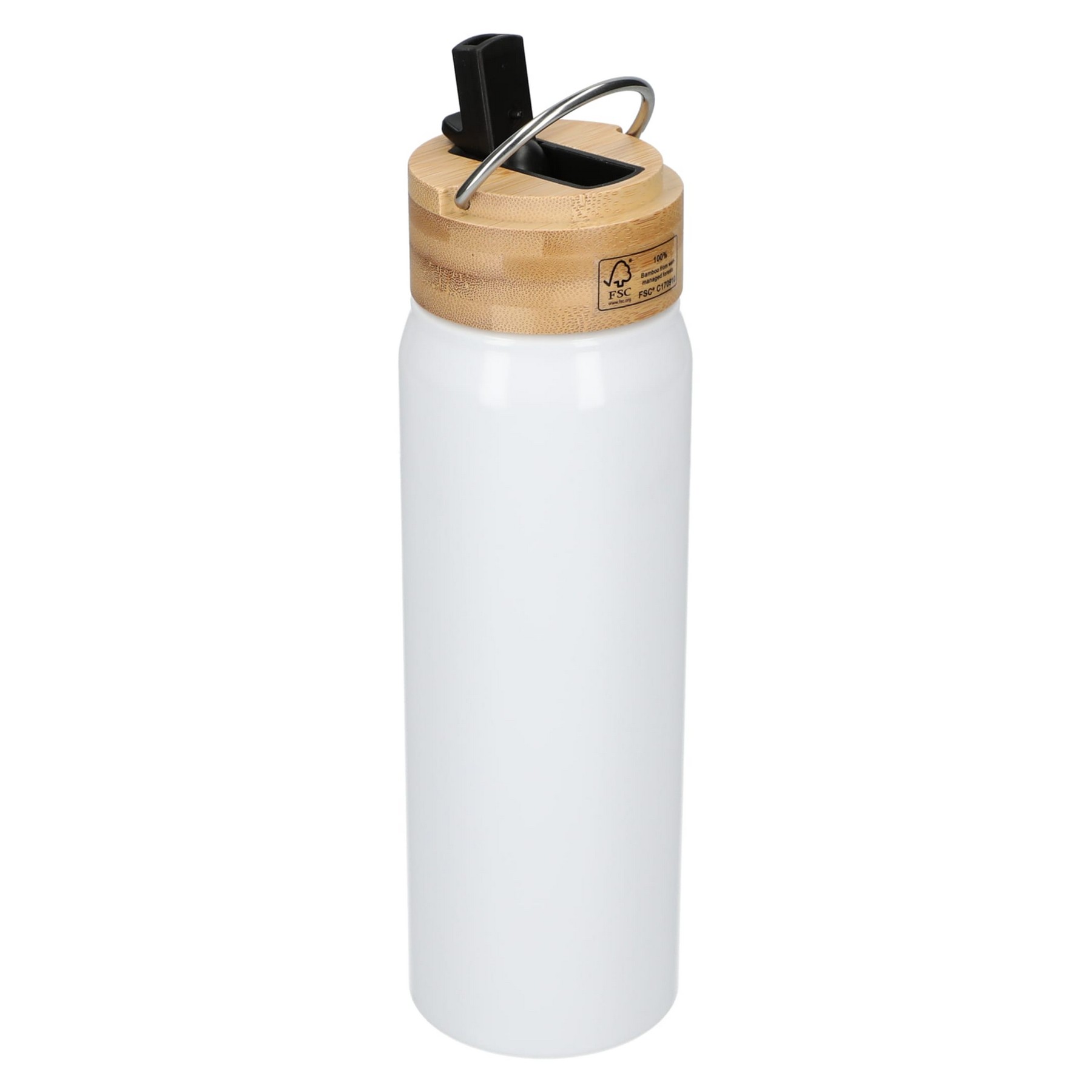 Picture of Billy 26oz Eco-Friendly Aluminum Bottle W/ FSC® 100% Bamboo Lid