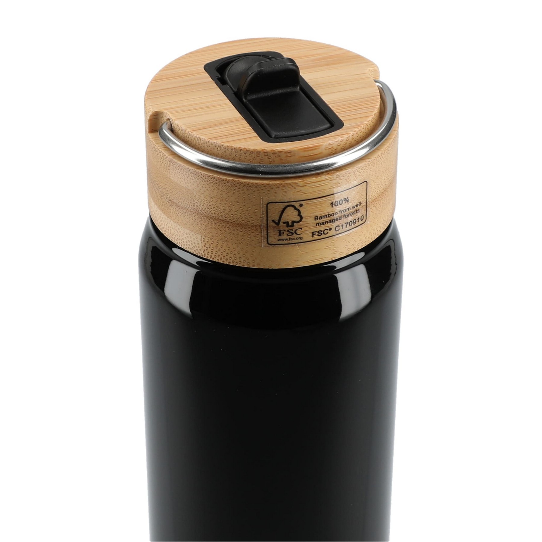 Picture of Billy 26oz Eco-Friendly Aluminum Bottle W/ FSC® 100% Bamboo Lid