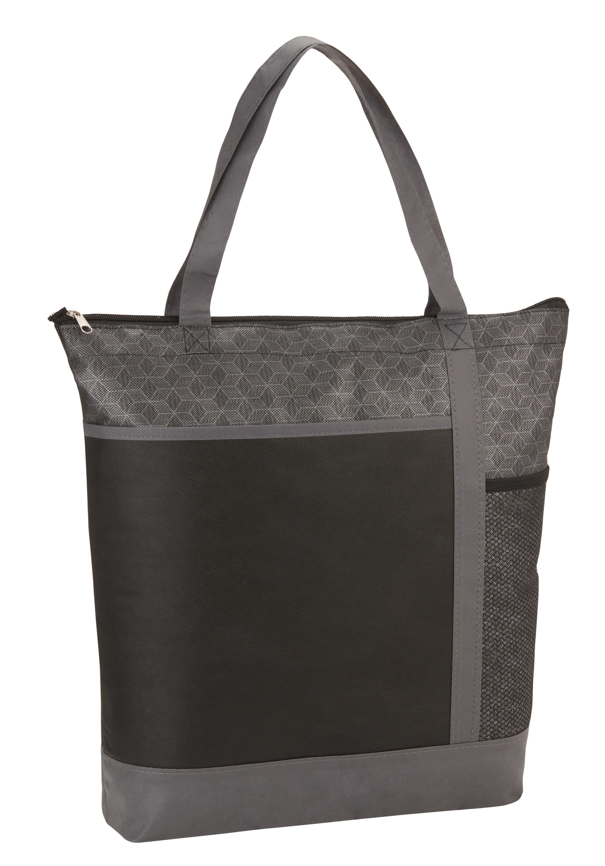 Picture of Chrome Non-Woven Zipper Convention Tote