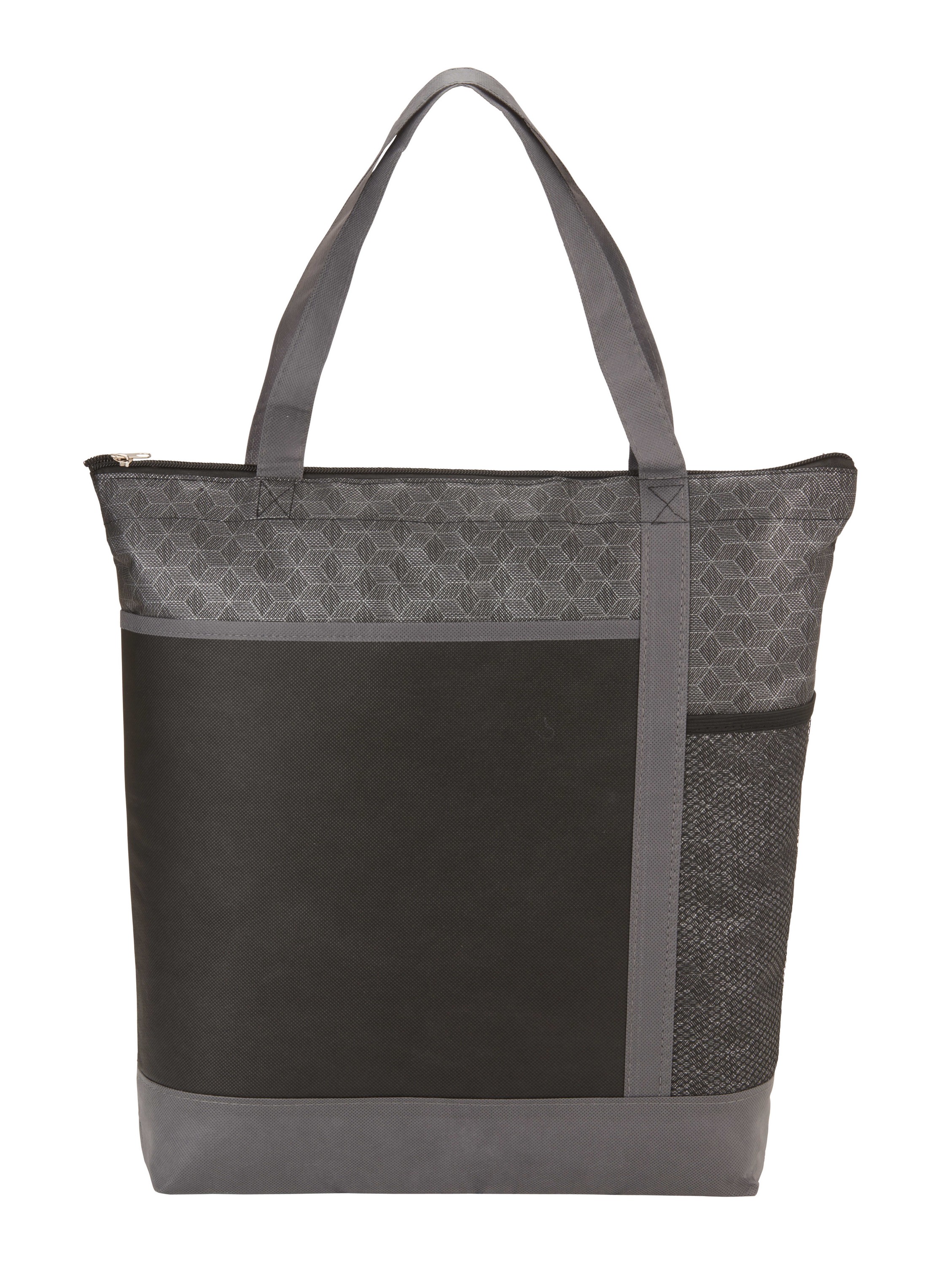Picture of Chrome Non-Woven Zipper Convention Tote