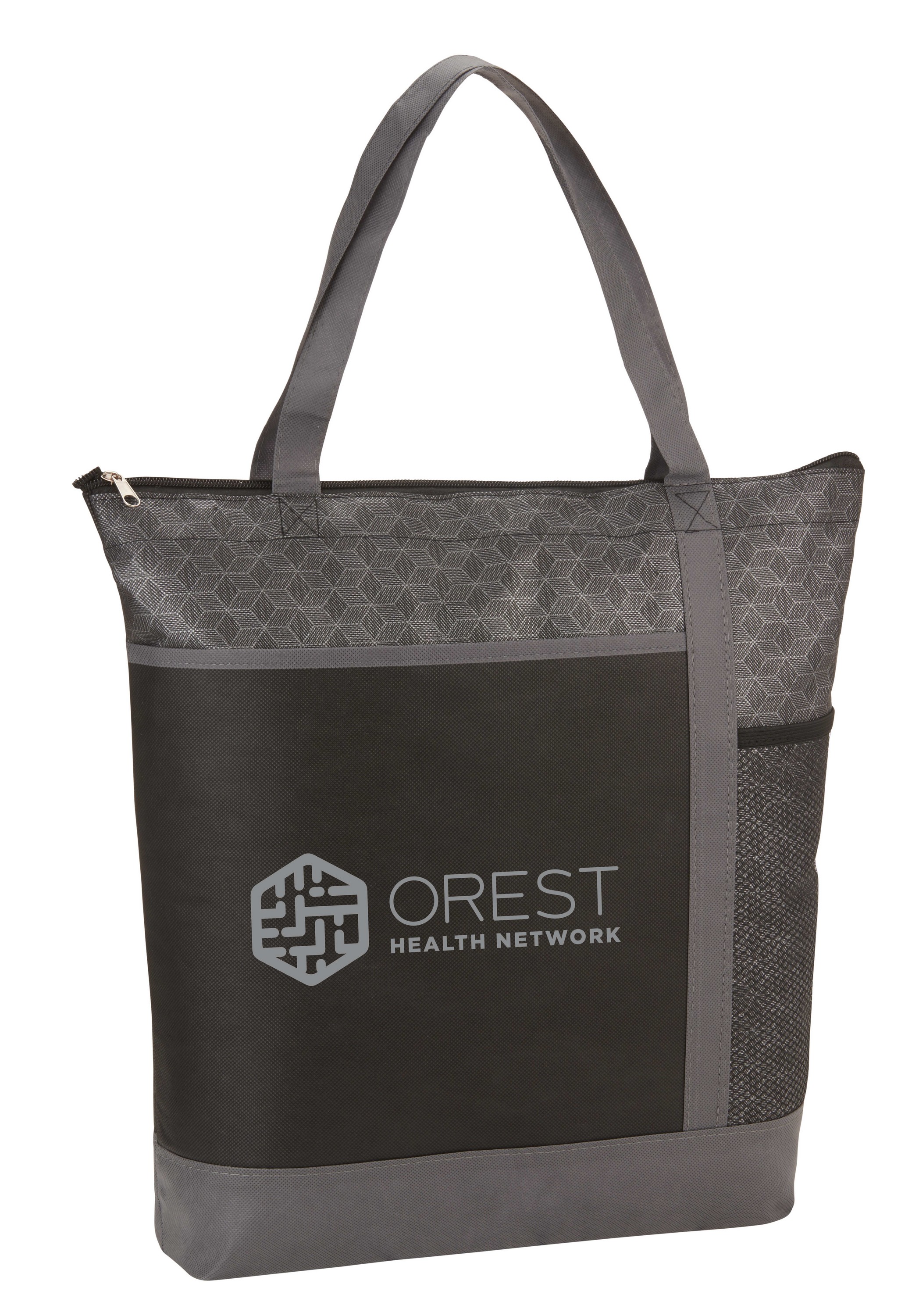 Picture of Chrome Non-Woven Zipper Convention Tote