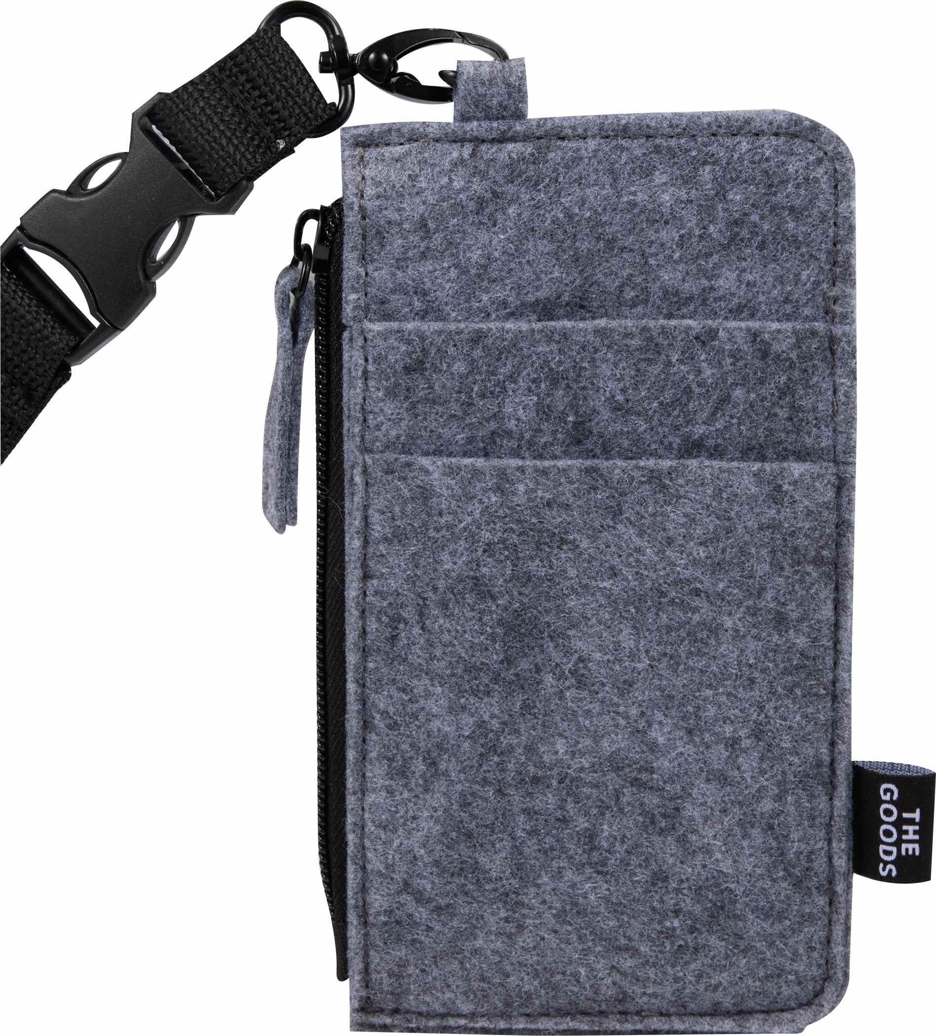 Picture of THE GOODS™ Recycled Felt Lanyard Wallet