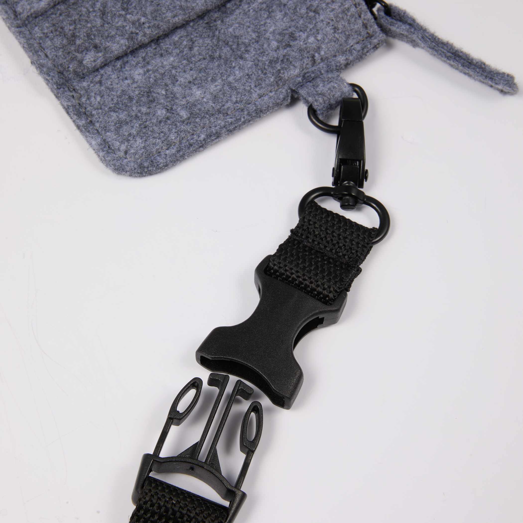Picture of THE GOODS™ Recycled Felt Lanyard Wallet
