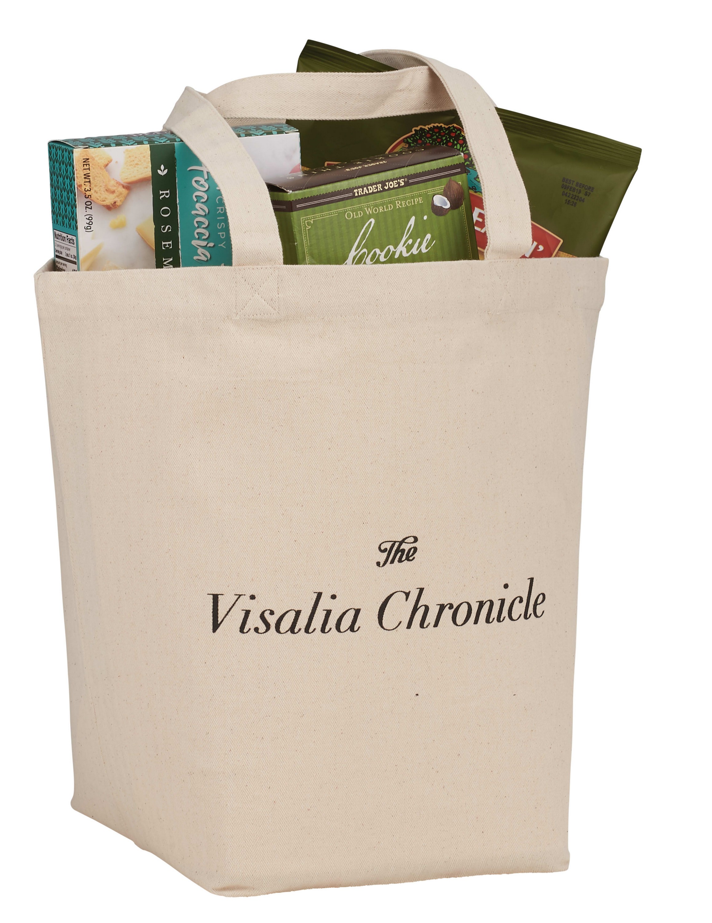 Picture of Herringbone 7oz Cotton Canvas Grocery Tote