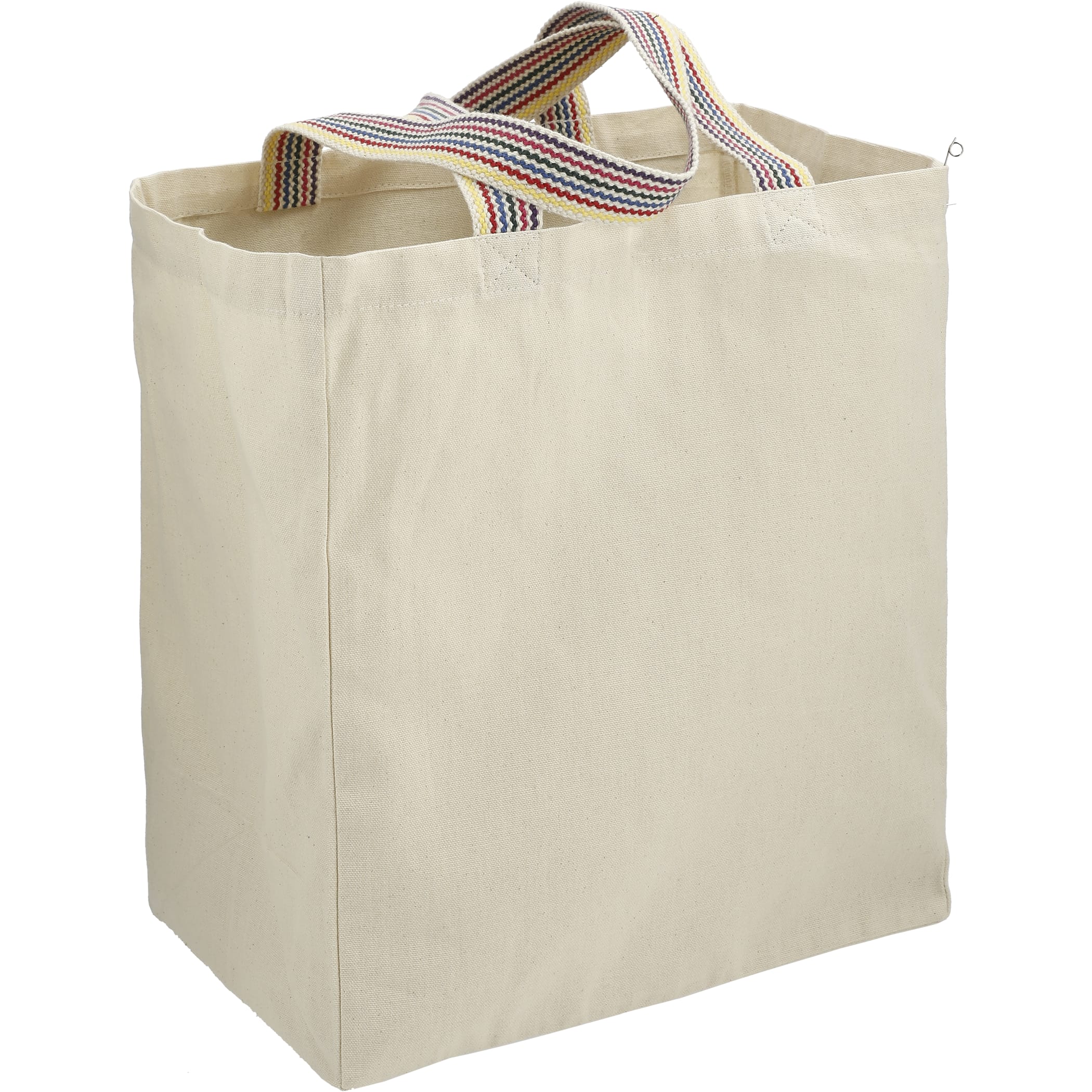 Picture of Rainbow Recycled 6oz Cotton Grocery Tote