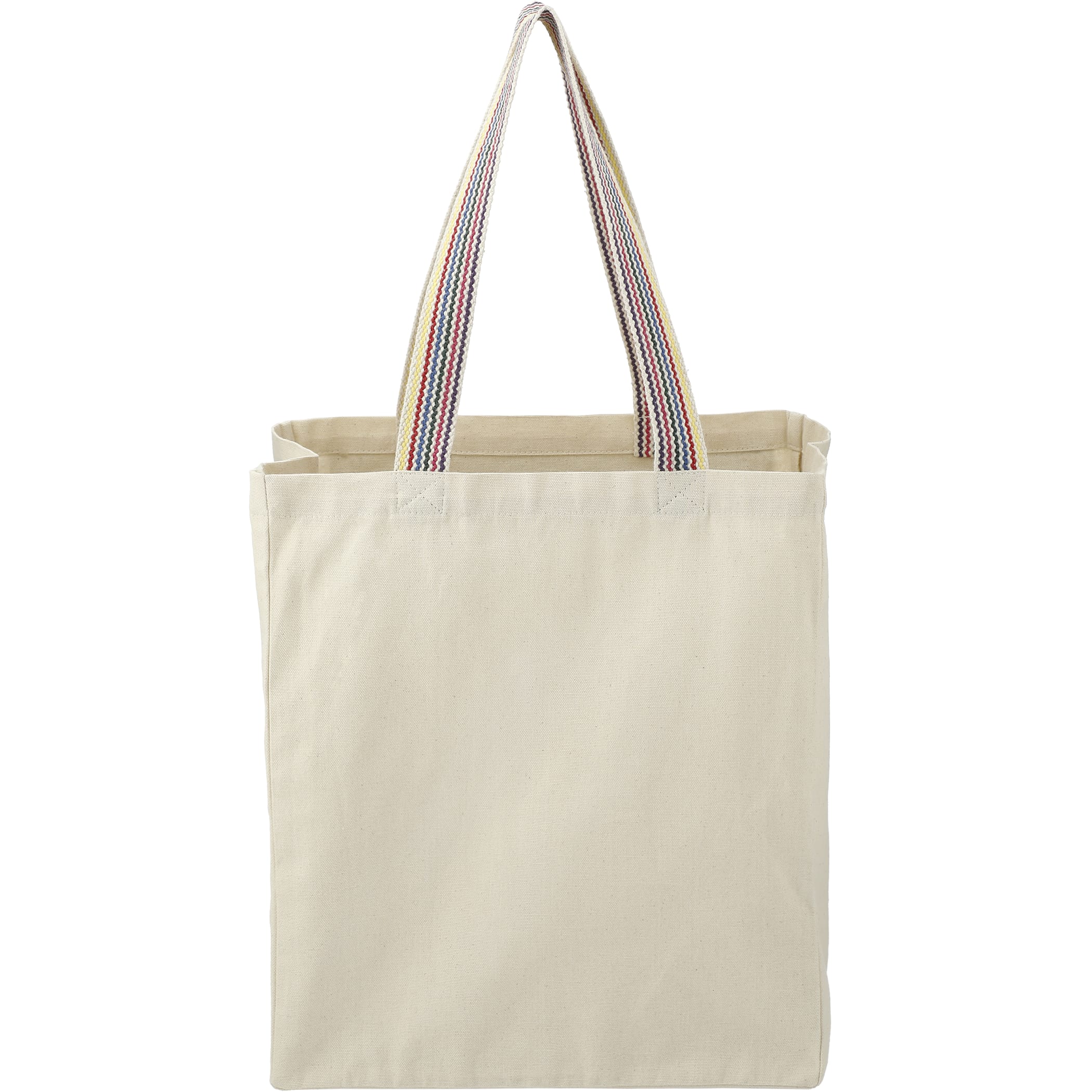 Picture of Rainbow Recycled 6oz Cotton Grocery Tote