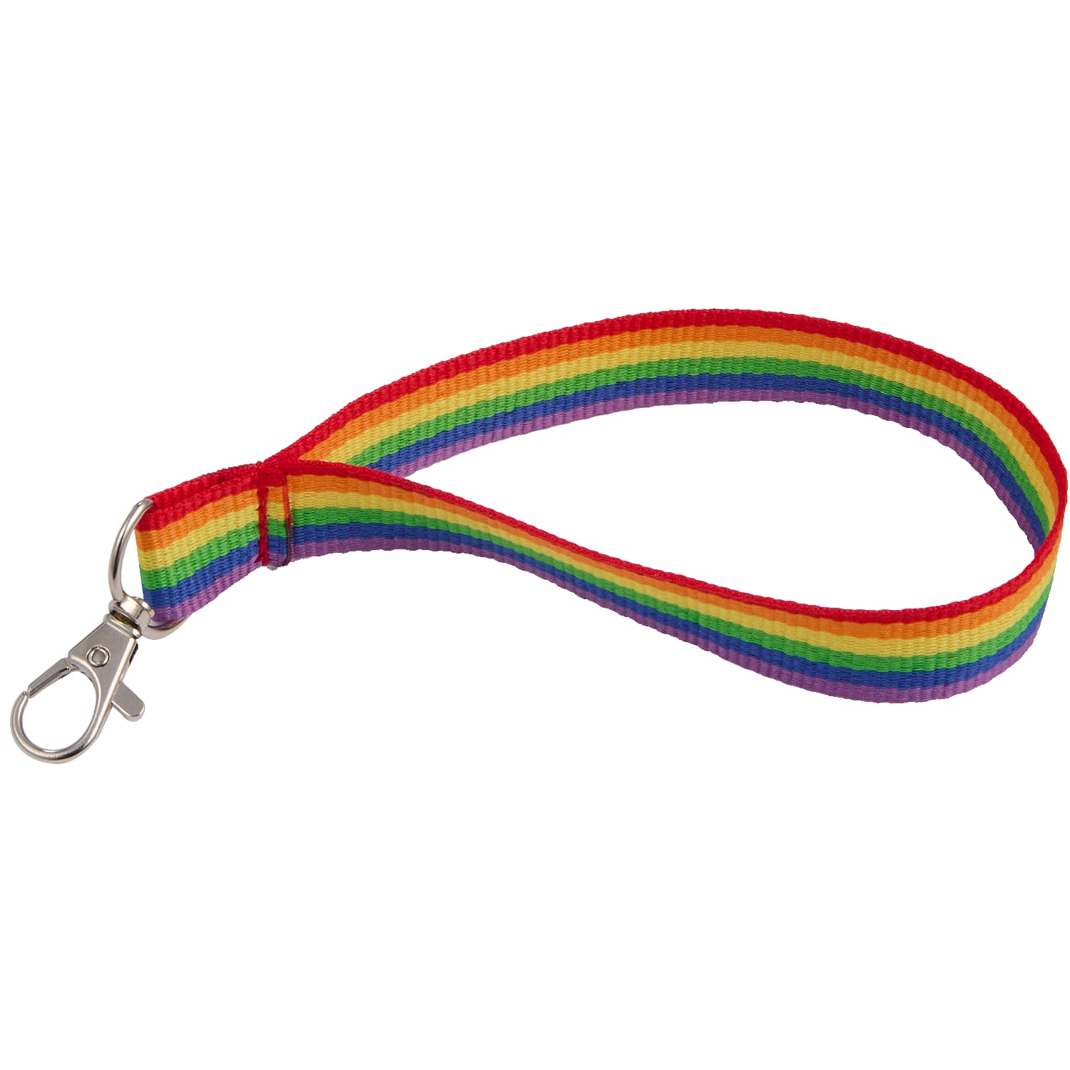 Picture of Rainbow Recycled Wrist Lanyard