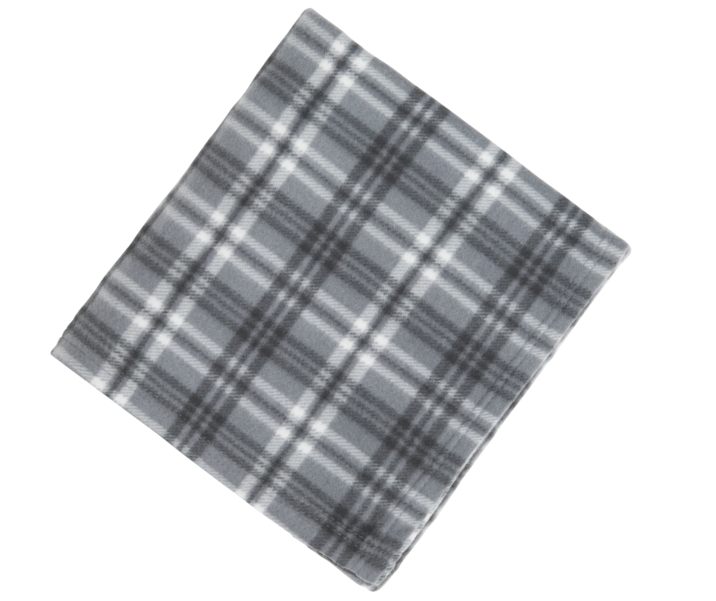 Picture of Rollable Plaid Fleece Throw Blanket 50'' x 60'' Unfolded