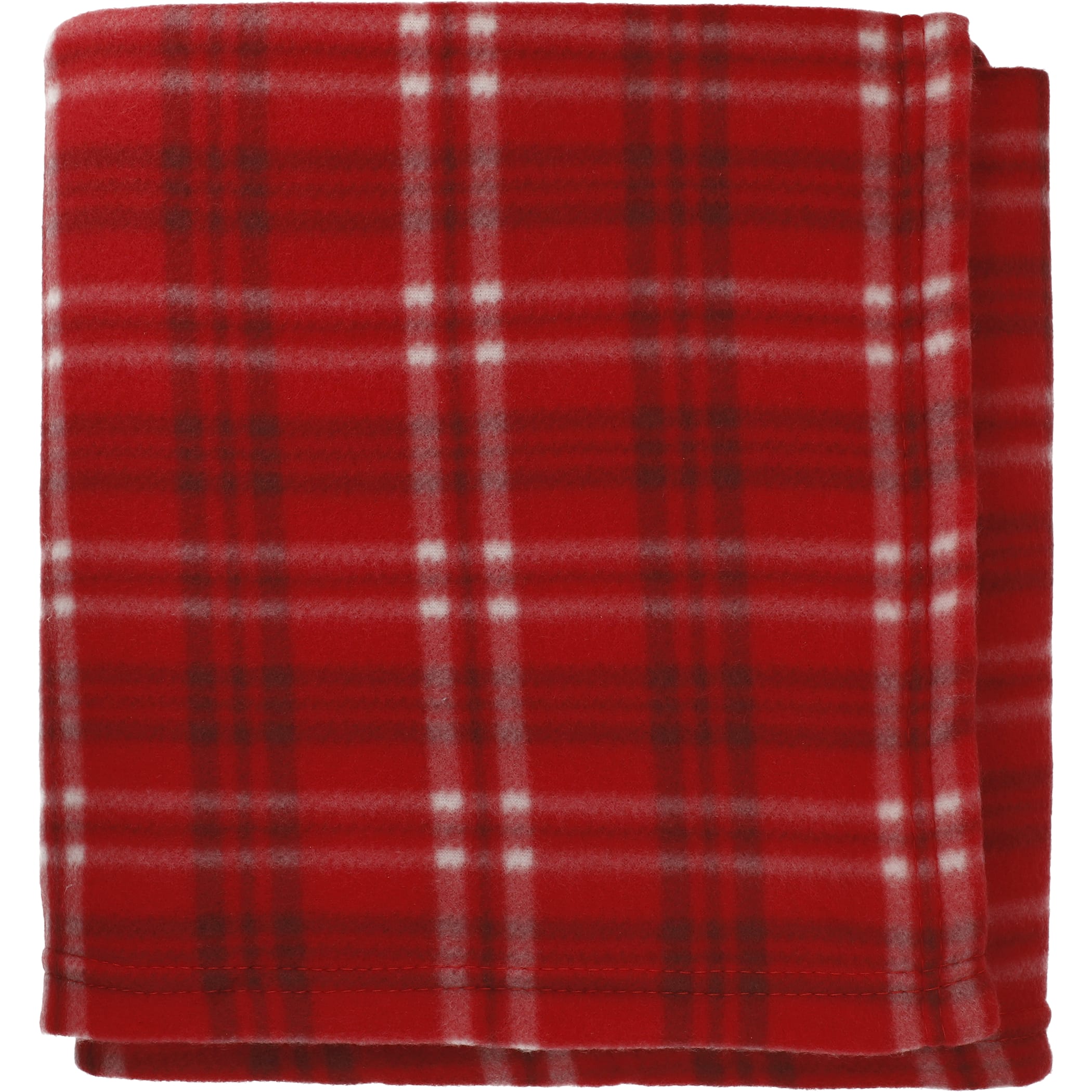 Picture of Rollable Plaid Fleece Throw Blanket 50'' x 60'' Unfolded