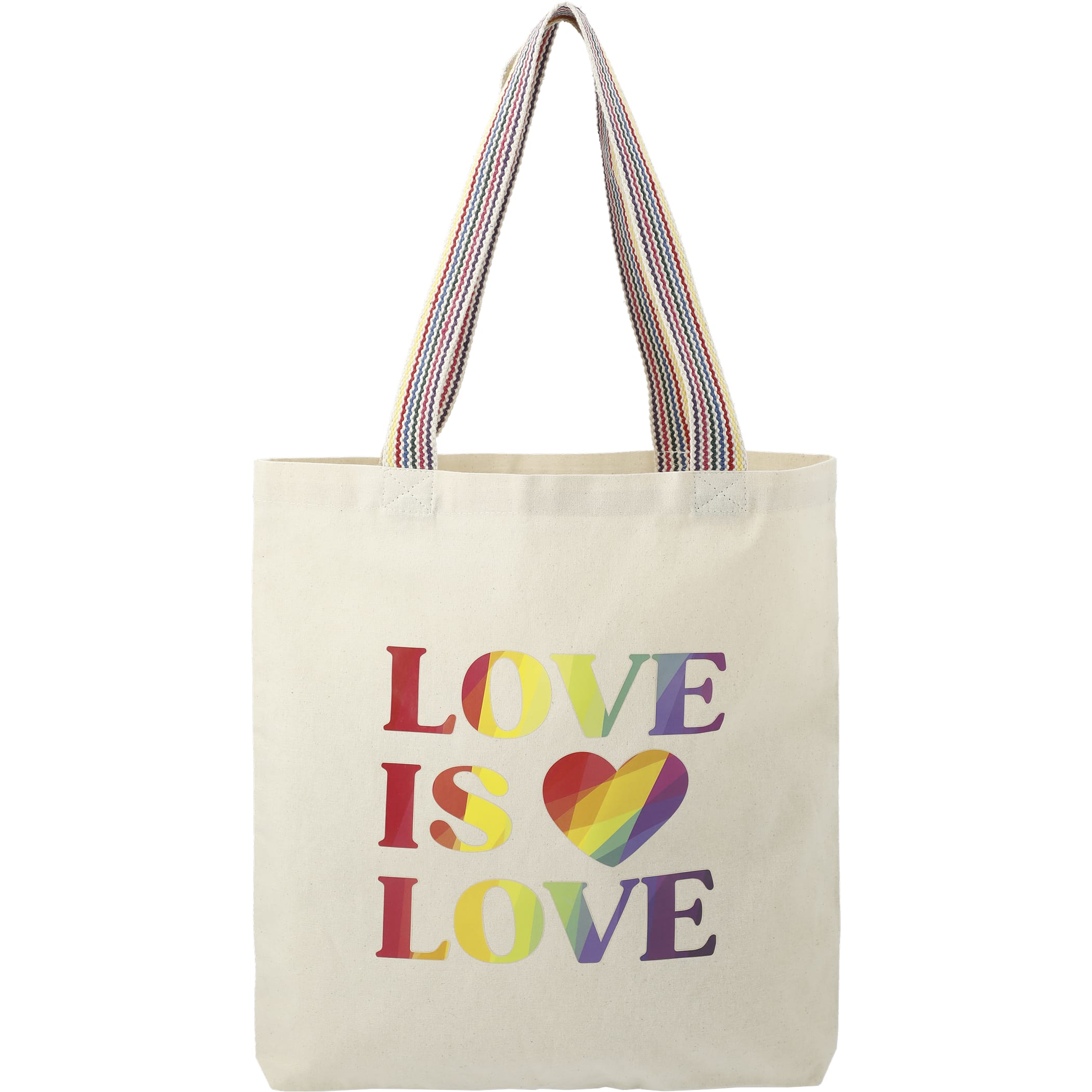 Picture of Rainbow Recycled 6oz Cotton Convention Tote