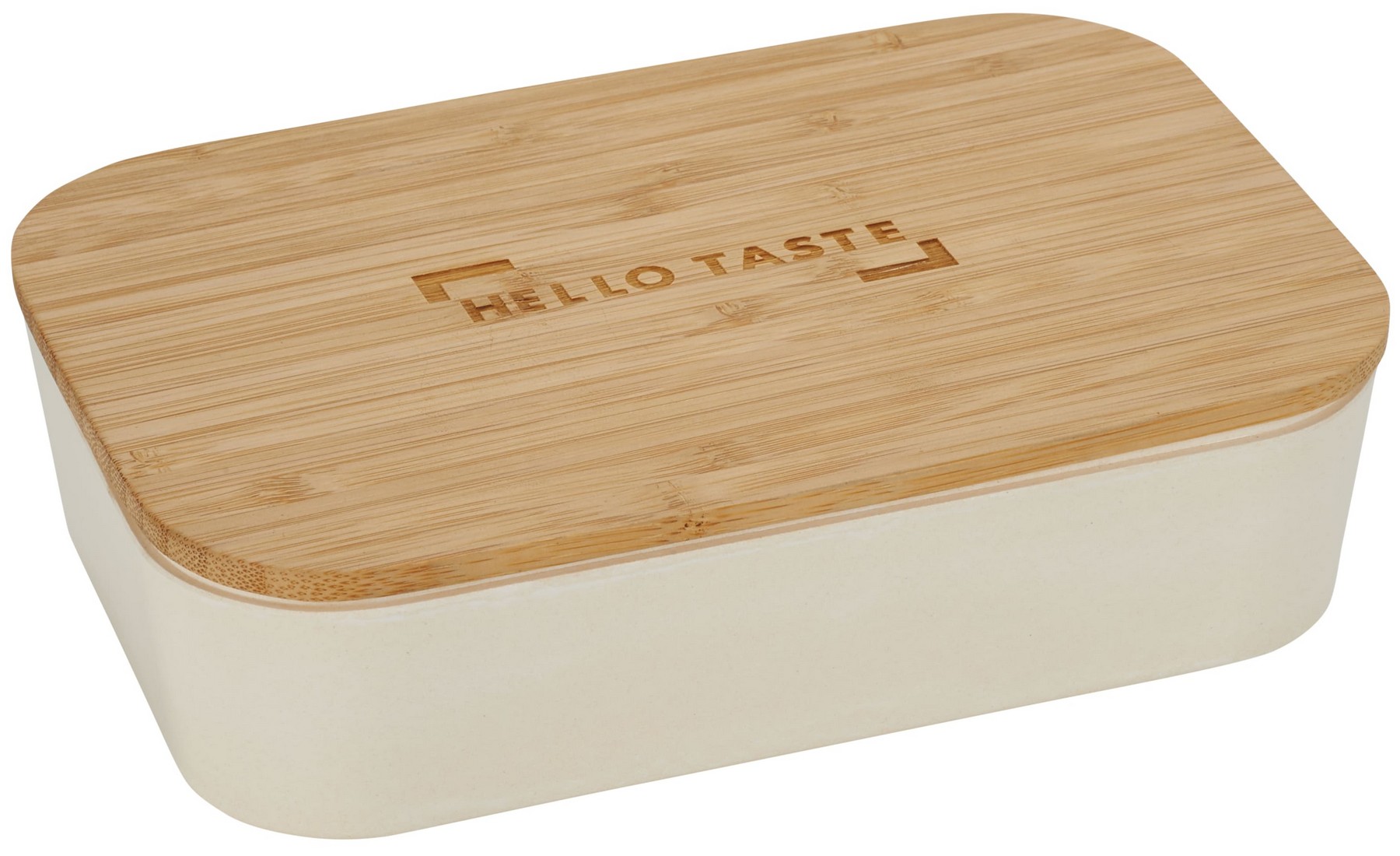 Picture of Bamboo Fiber Lunch Box with Cutting Board Lid