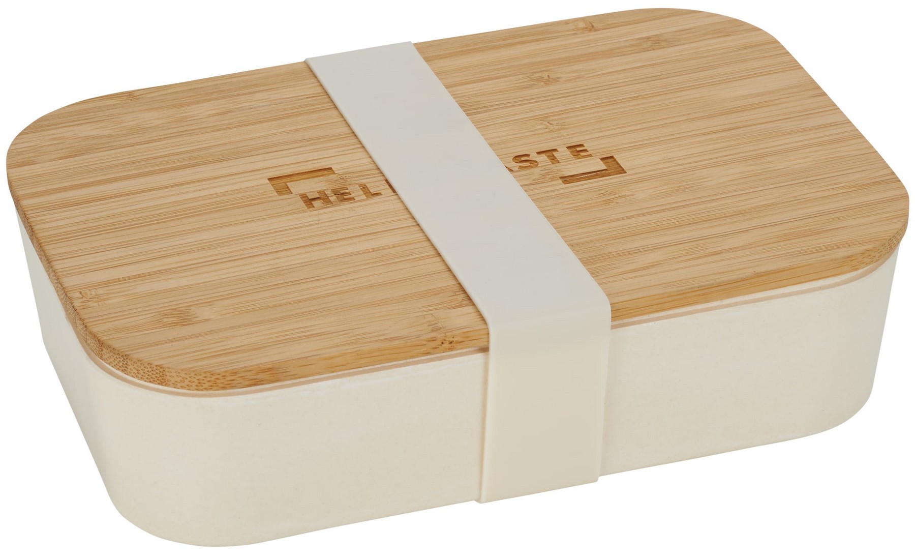 Picture of Bamboo Fiber Lunch Box with Cutting Board Lid