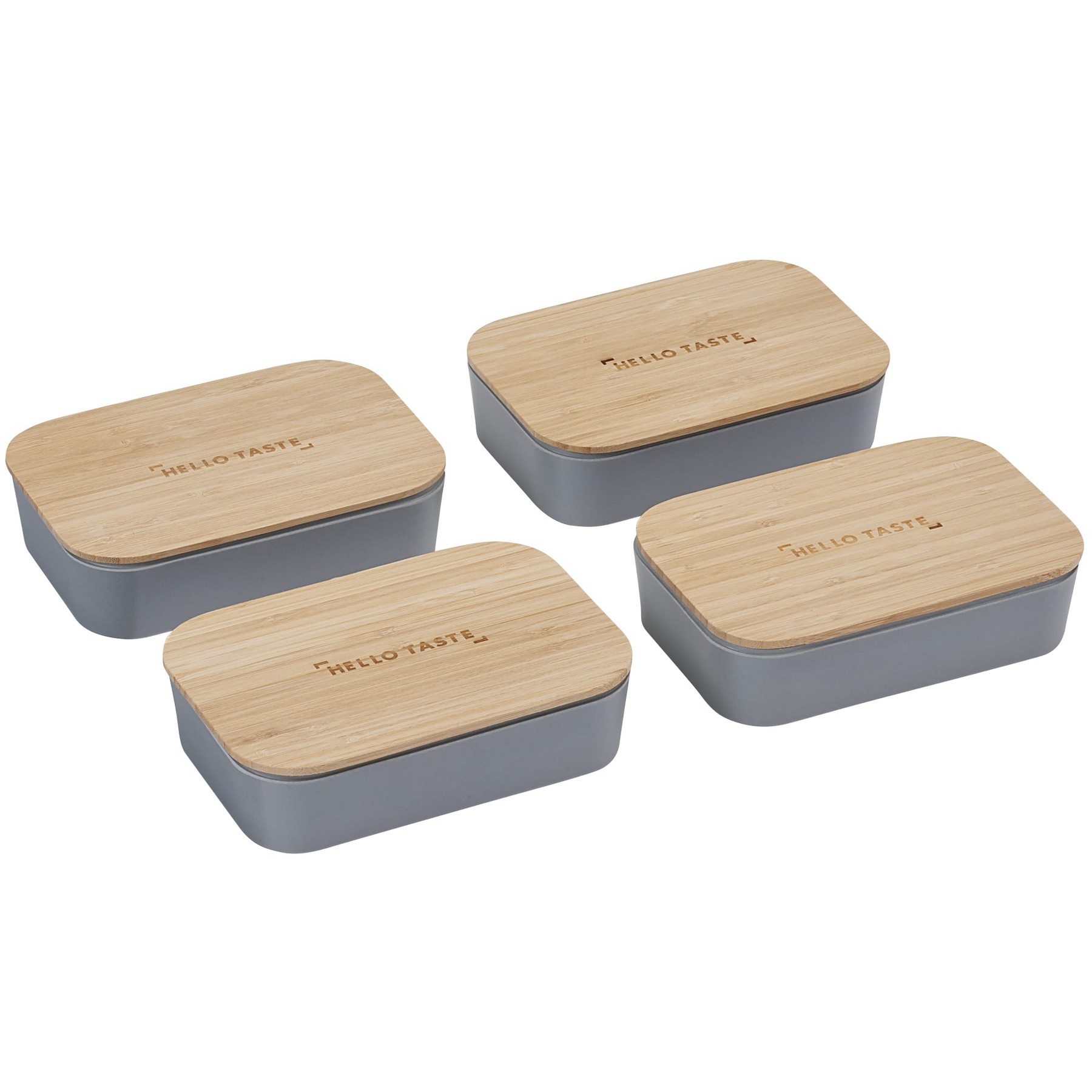 Picture of Bamboo Fiber Lunch Box with Cutting Board Lid