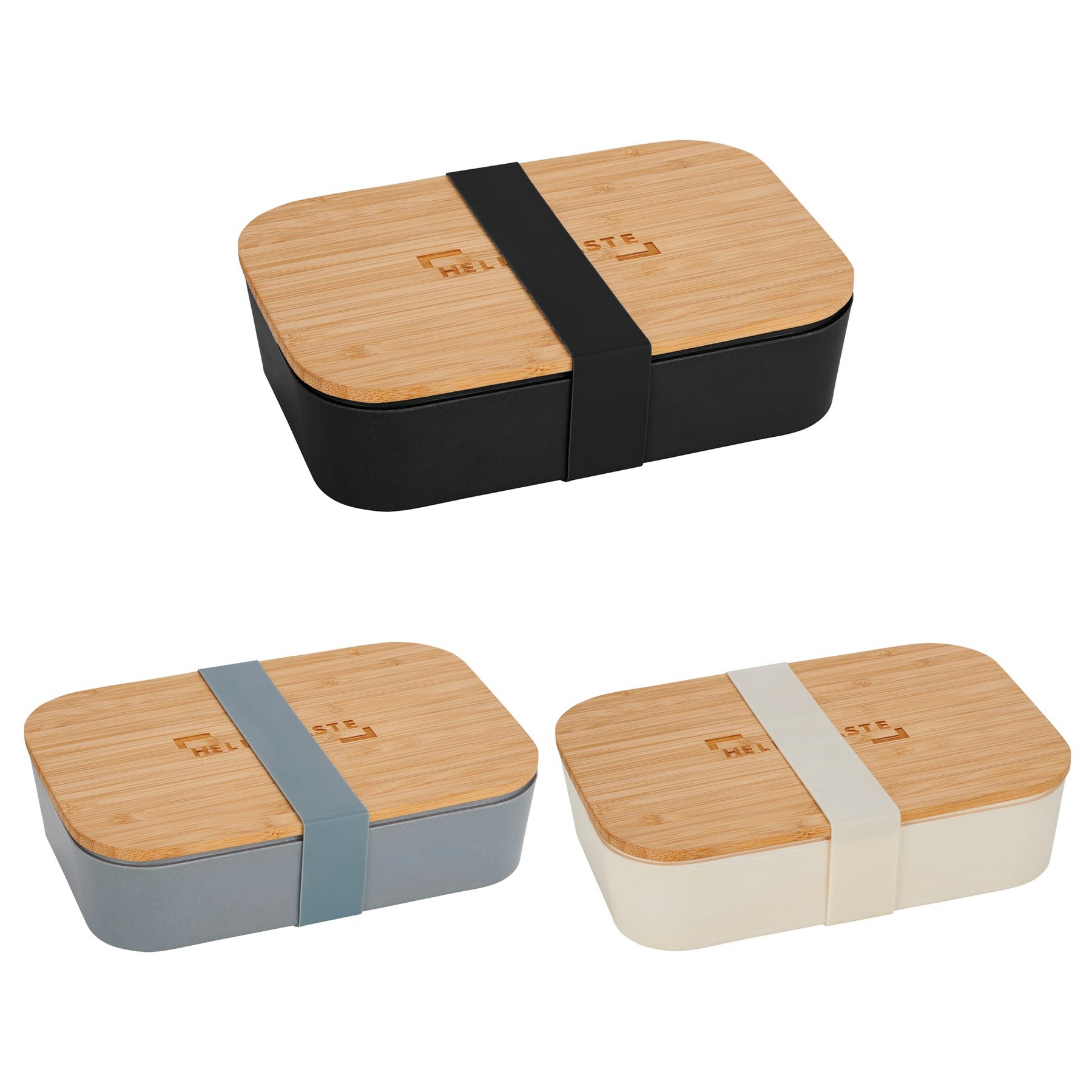 Picture of Bamboo Fiber Lunch Box with Cutting Board Lid