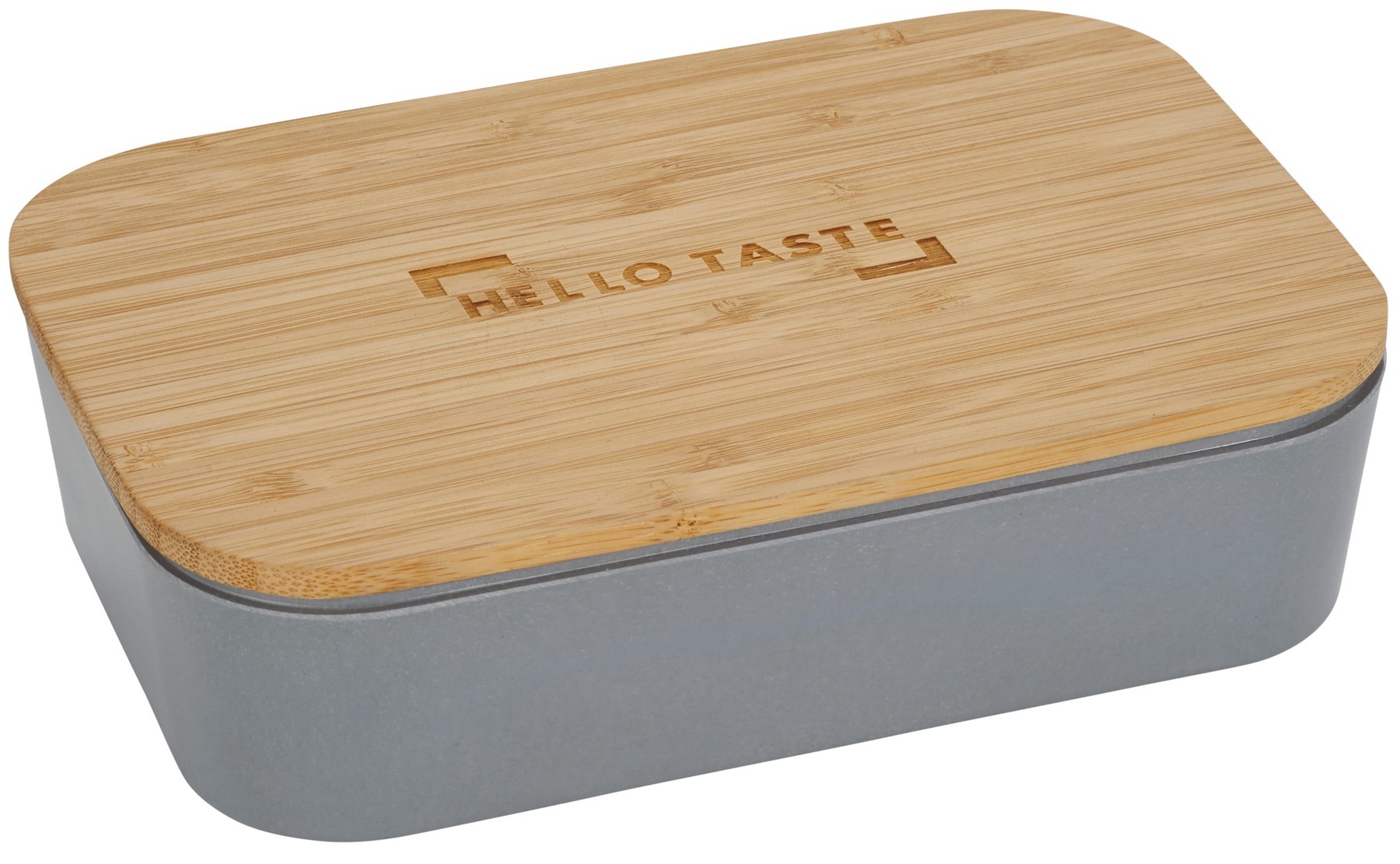 Picture of Bamboo Fiber Lunch Box with Cutting Board Lid