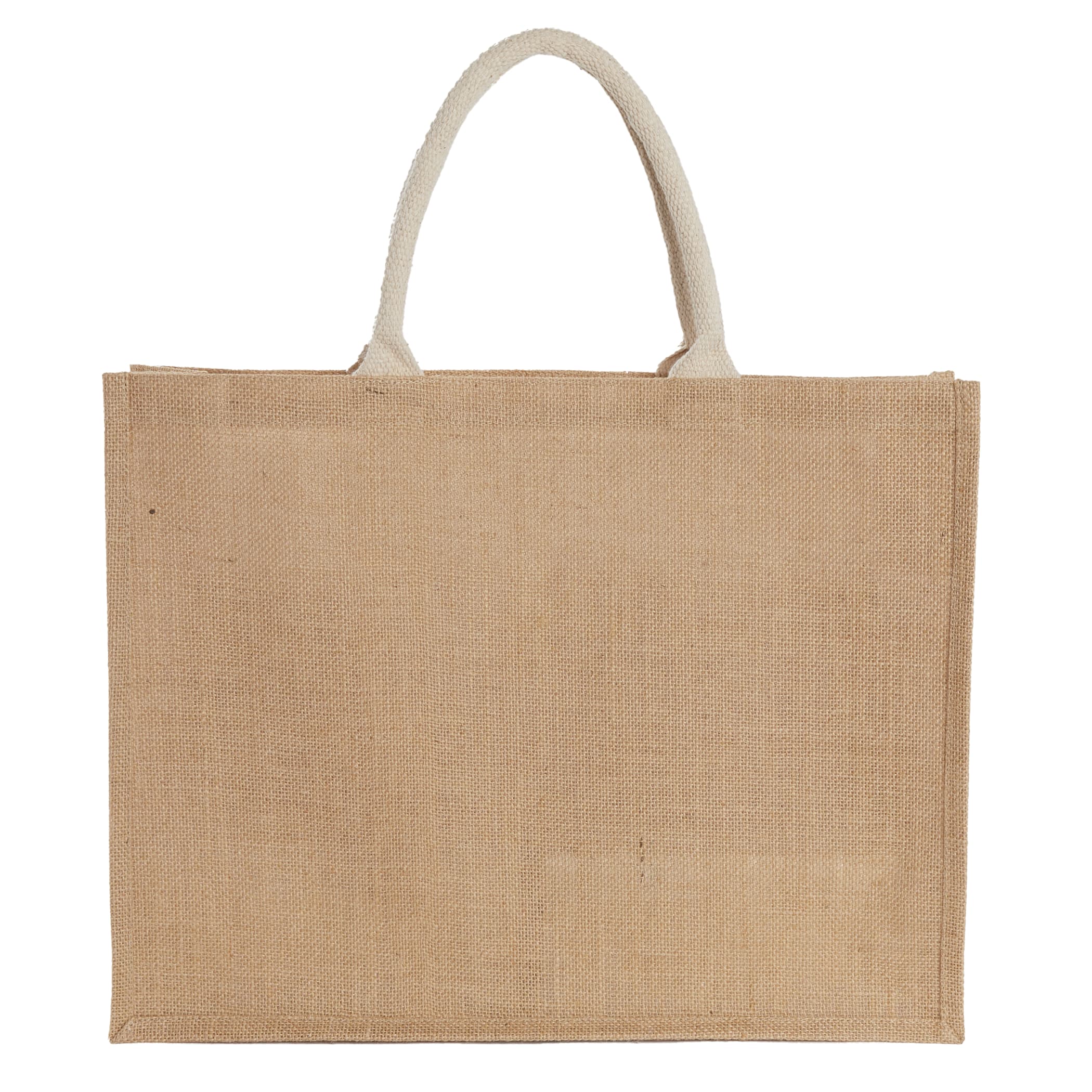 Picture of Jute Shopper Tote with Recycled Cotton Pocket