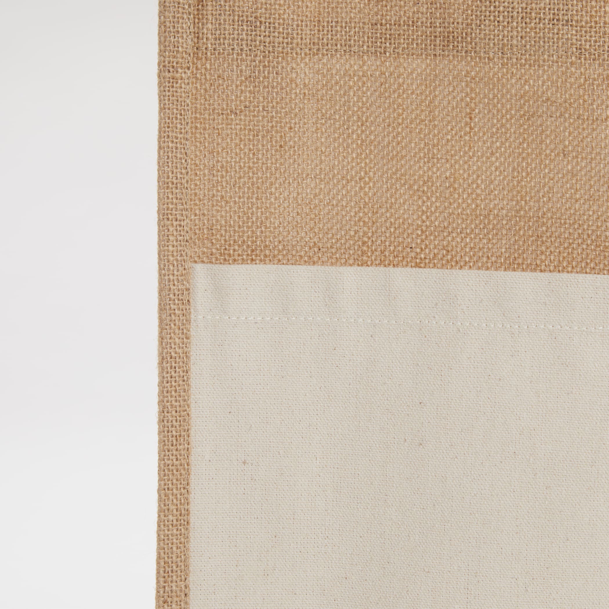 Picture of Jute Shopper Tote with Recycled Cotton Pocket