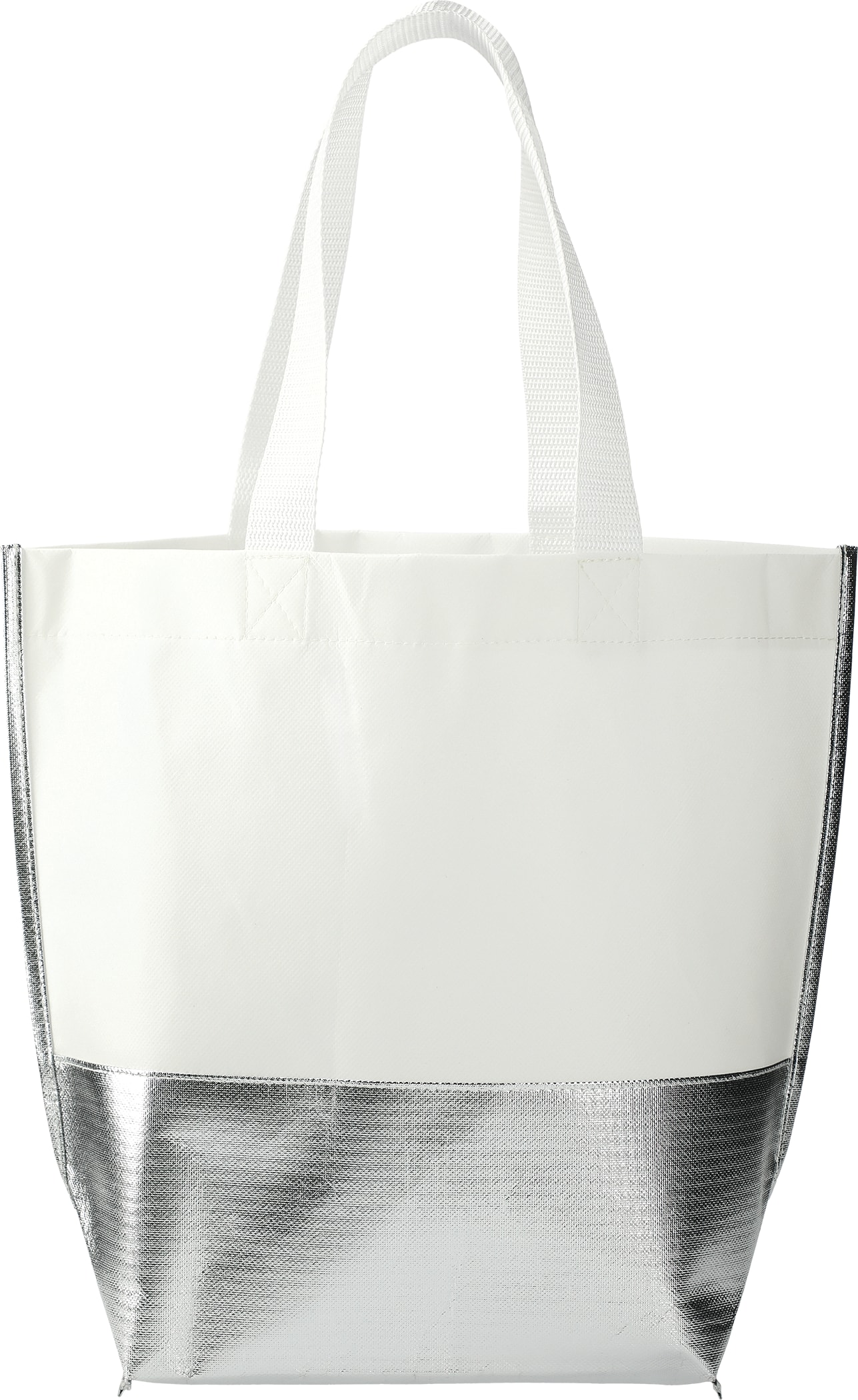 Picture of Large Laminated Metallic Bottom Tote