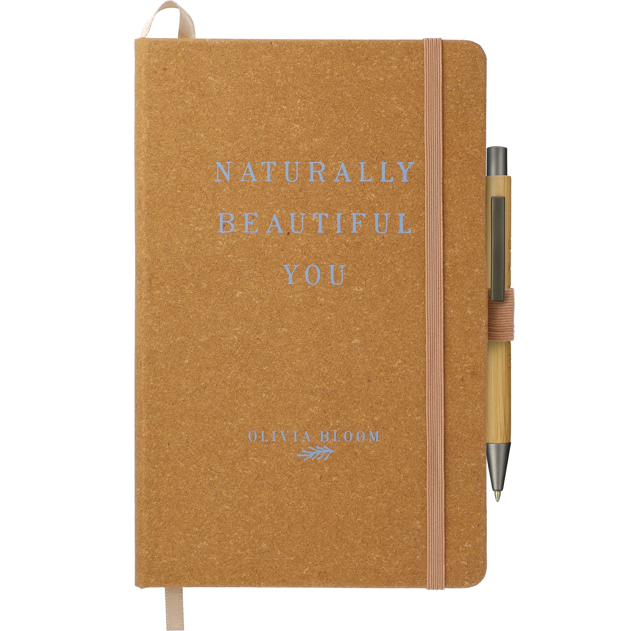 Picture of 5.5'' x 8.5'' FSC® Mix Recycled Leather Bound Journal