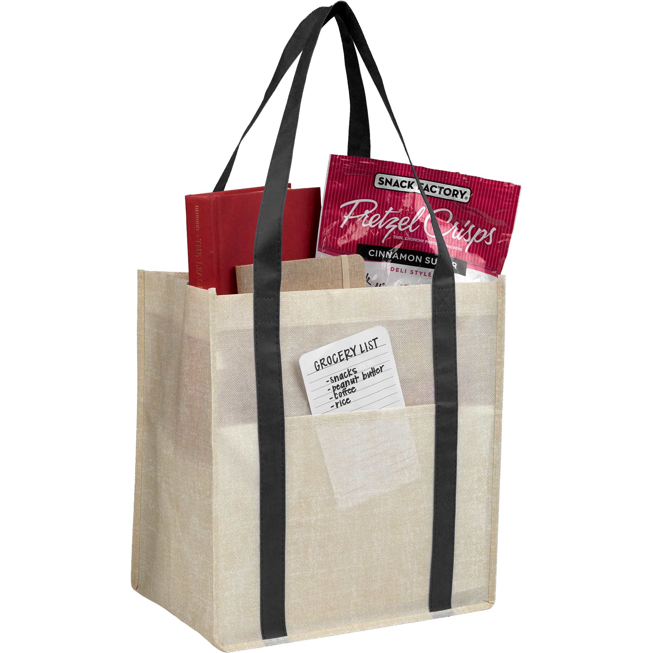 Picture of Pluto Recycled Non-Woven Small Grocery Tote