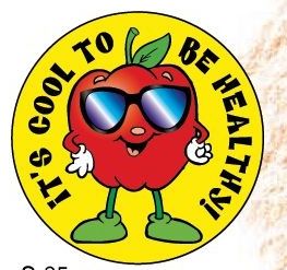 Picture of It's Cool To Be Healthy! Sticker Roll