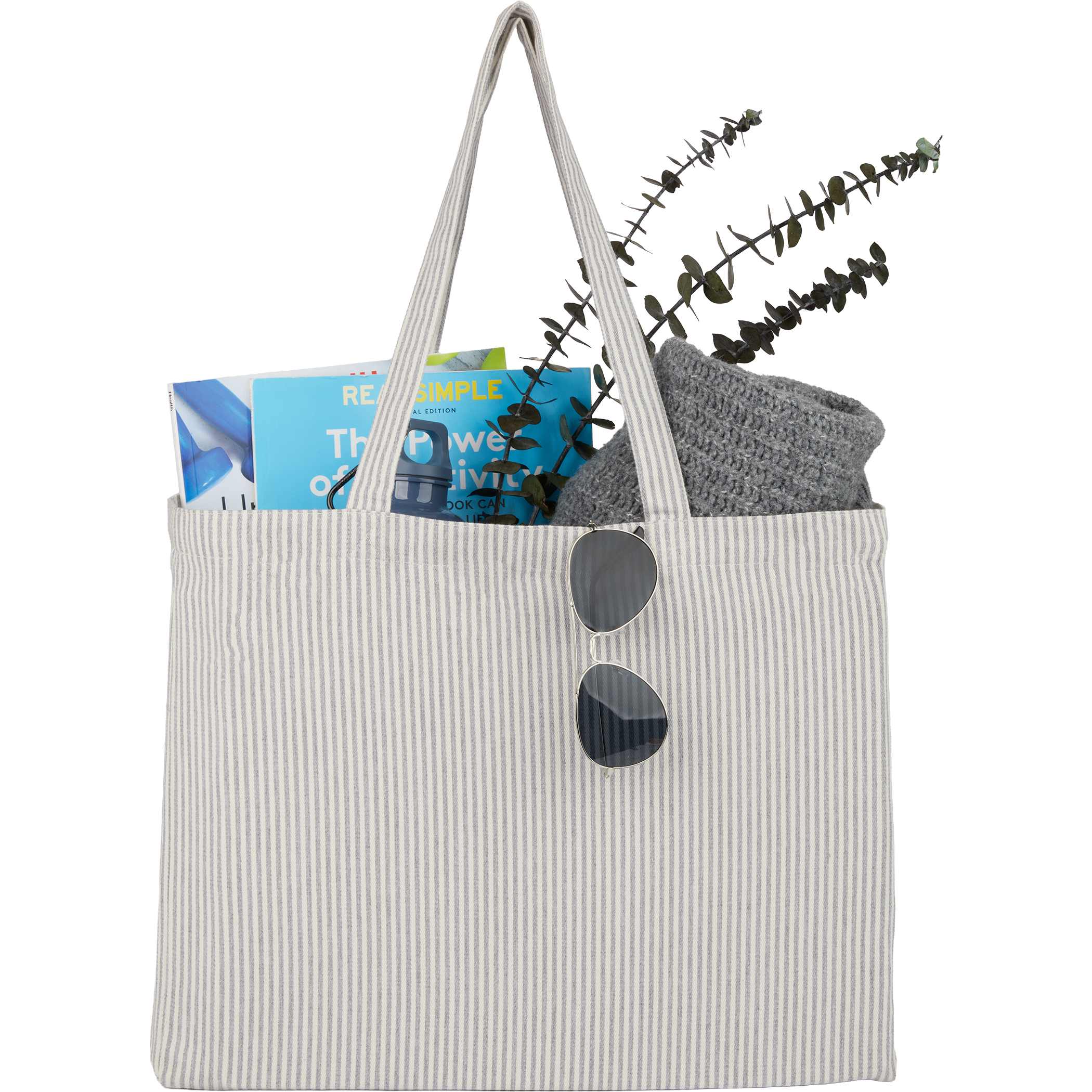 Picture of Striped Pacific Recycled Cotton Shopper Tote