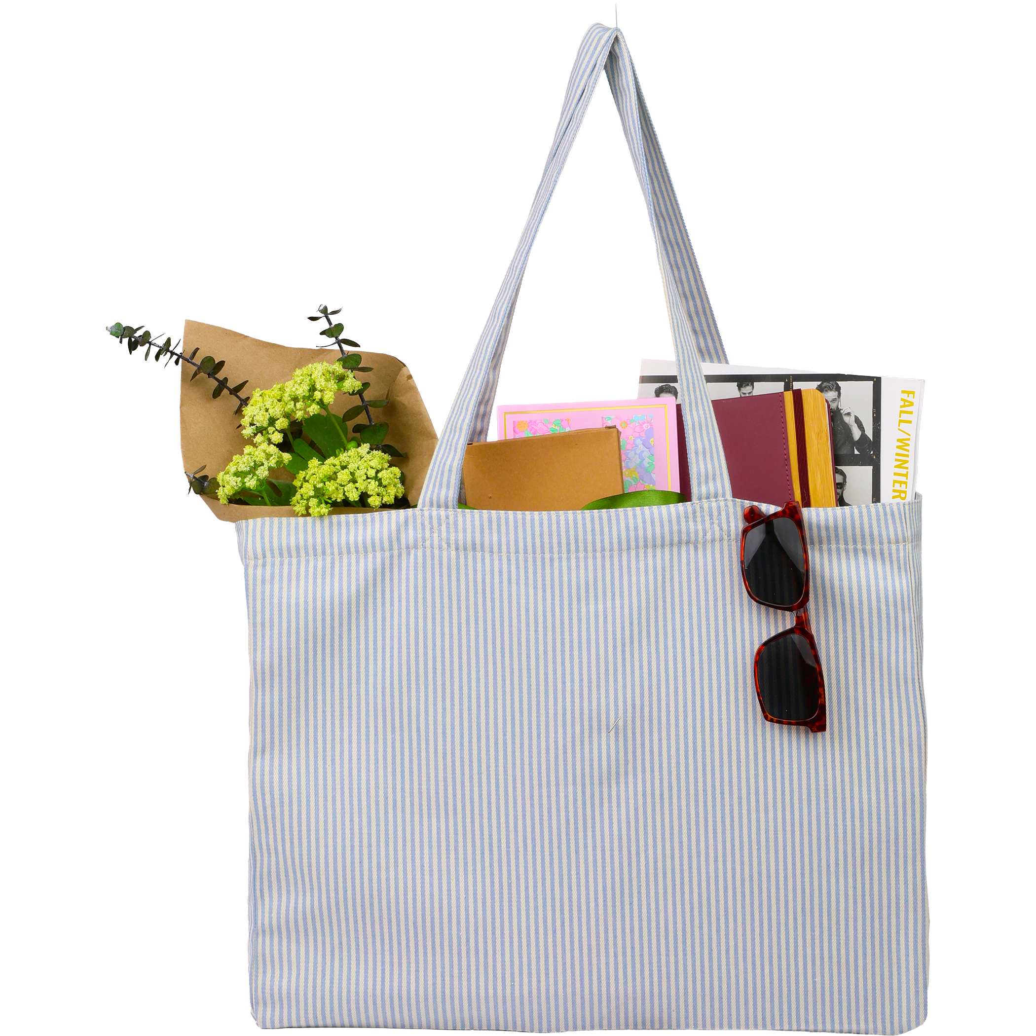 Picture of Striped Pacific Recycled Cotton Shopper Tote