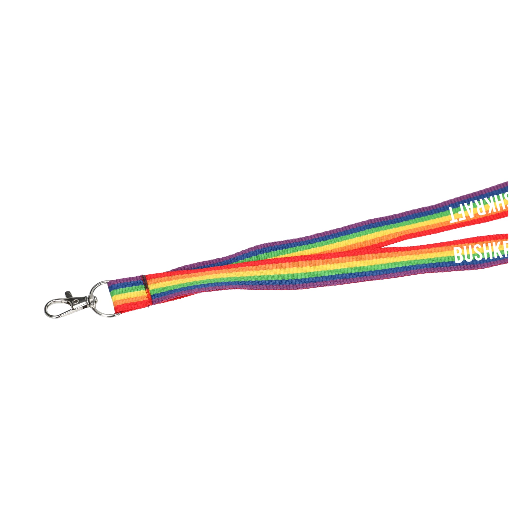 Picture of Recycled Polyester Rainbow Lanyard