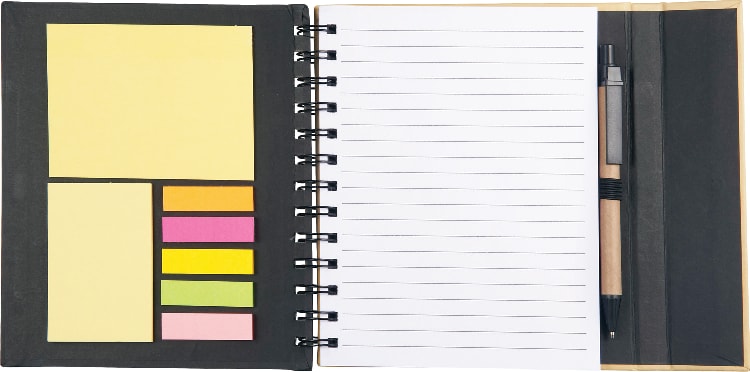 Picture of 6.5'' x 7'' FSC® Mix Lock-it Spiral Notebook