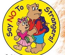 Picture of Say No To Strangers! Sticker Roll