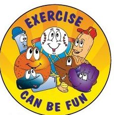 Picture of Exercise Can Be Fun Sticker Roll