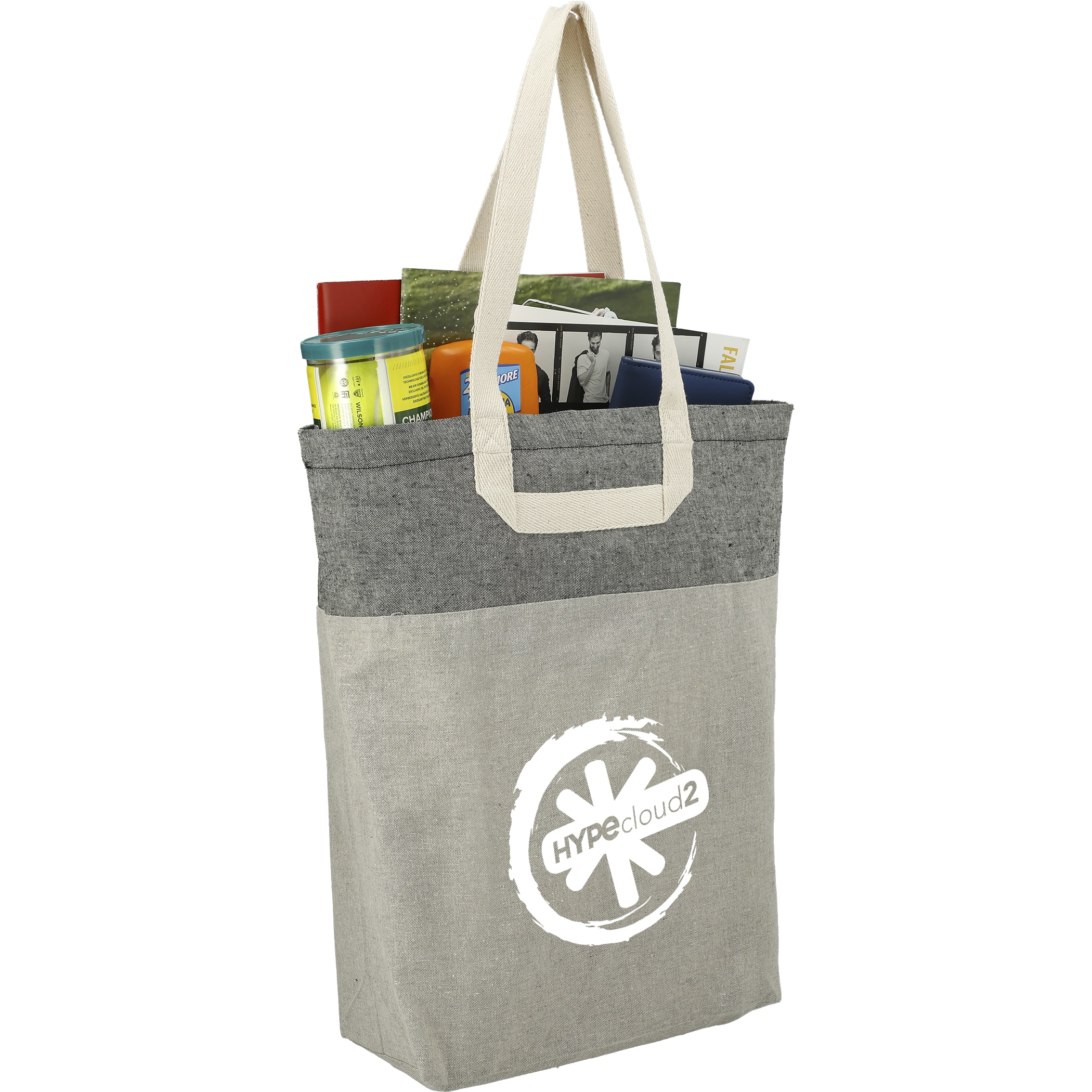 Picture of Recycled Cotton U-Handle Book Tote