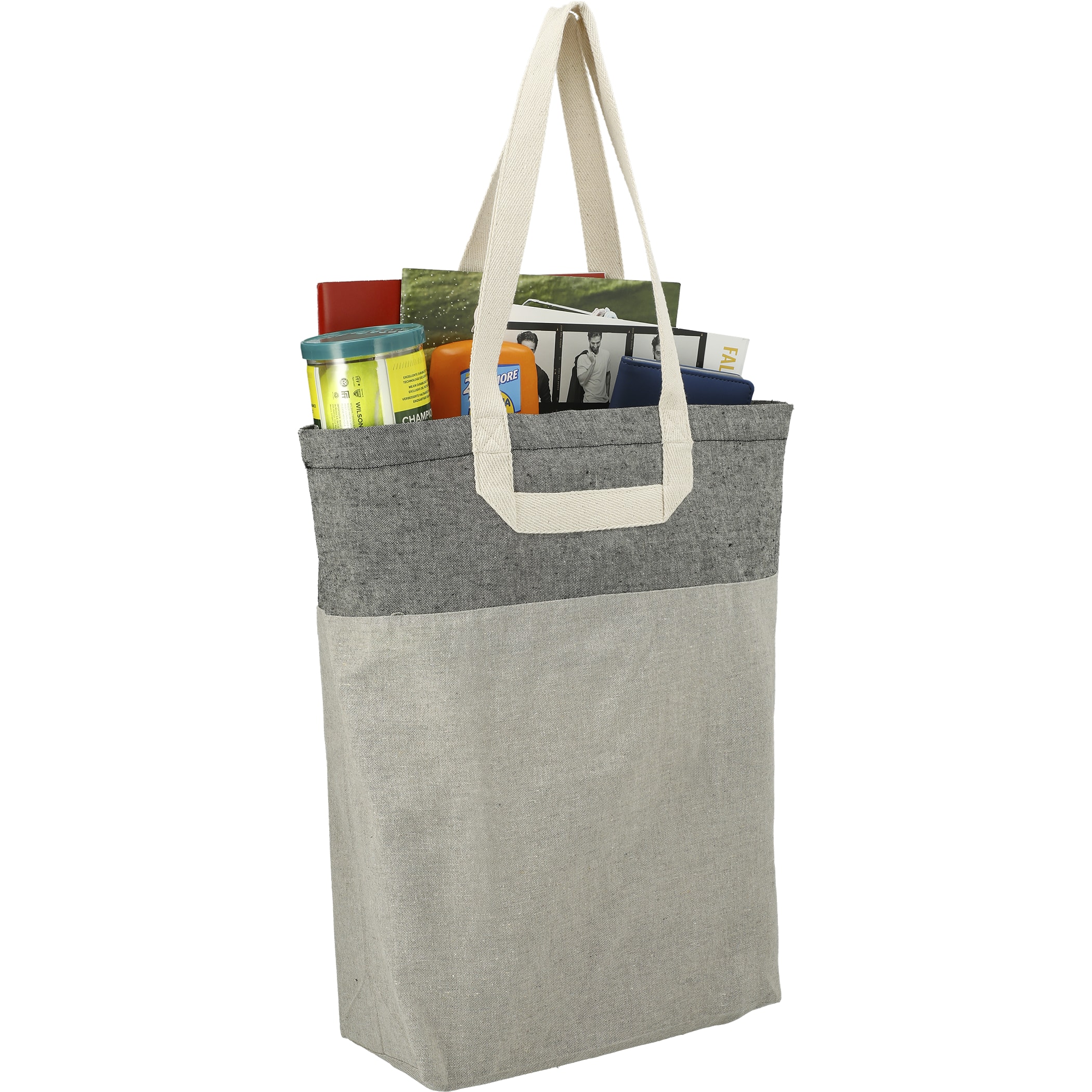 Picture of Recycled Cotton U-Handle Book Tote