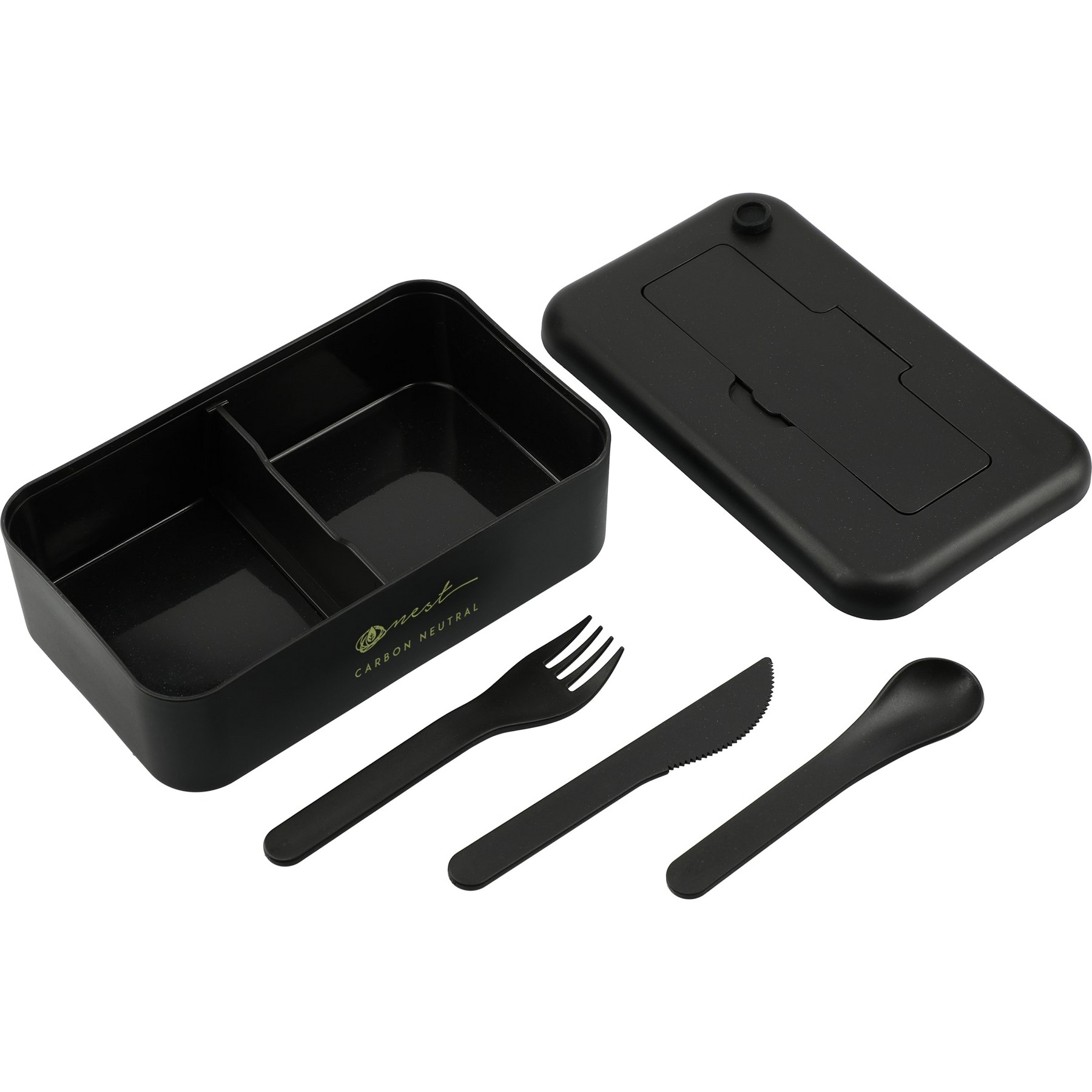 Picture of Bamboo Fiber Lunch Box with Utensils