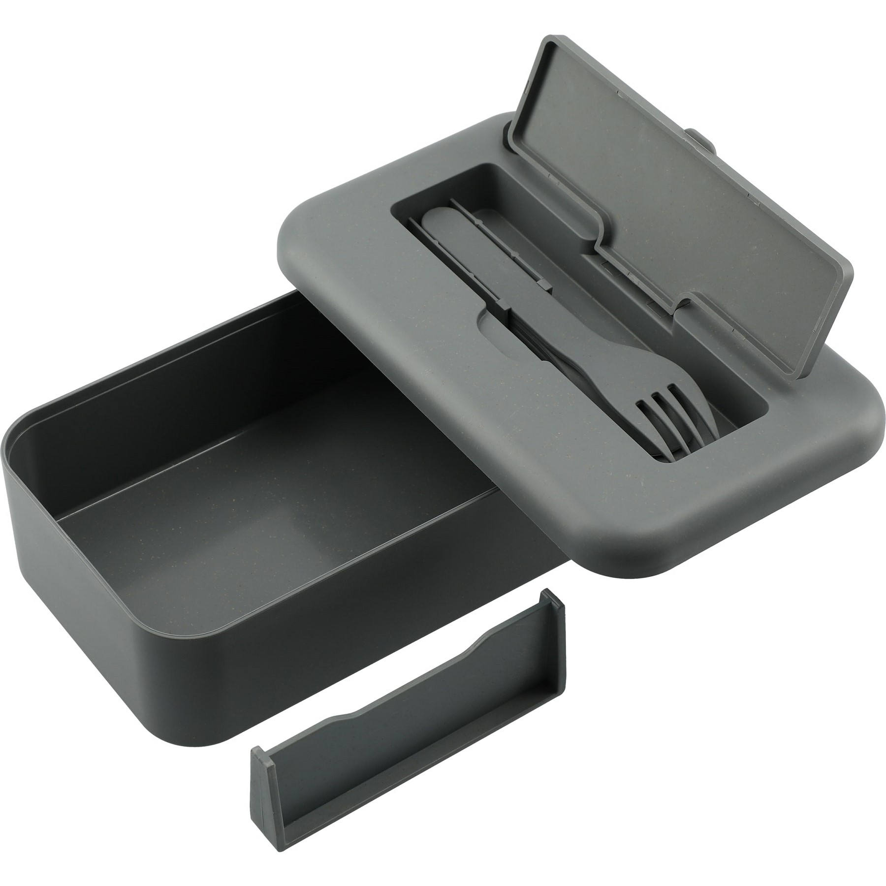 Picture of Bamboo Fiber Lunch Box with Utensils