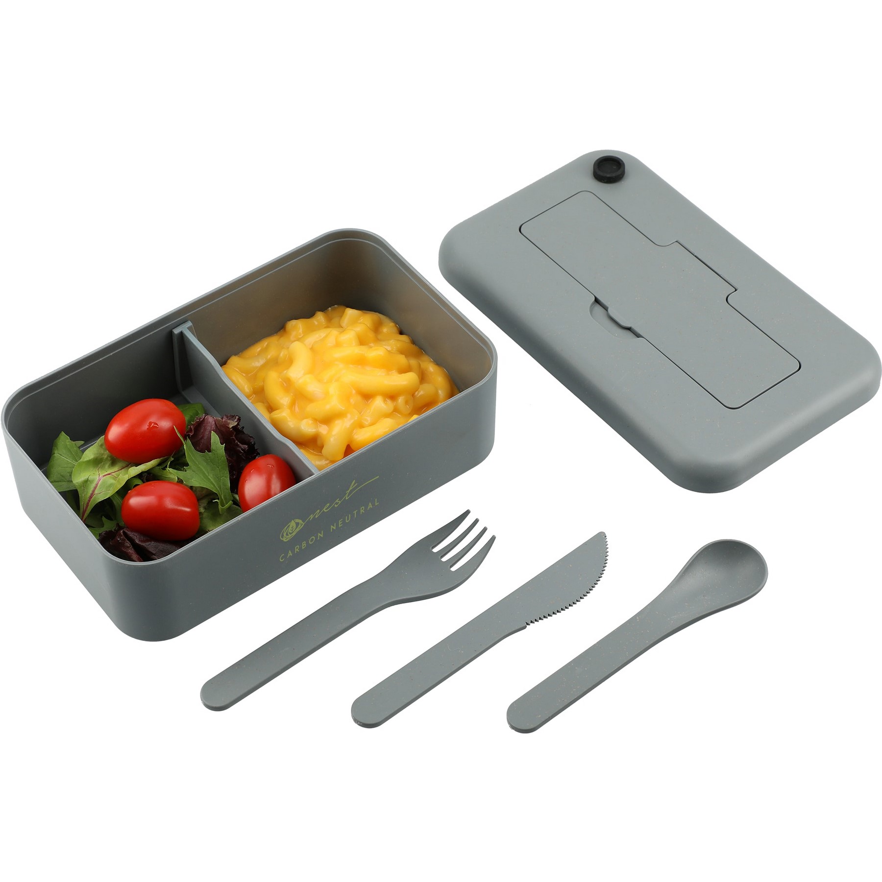 Picture of Bamboo Fiber Lunch Box with Utensils