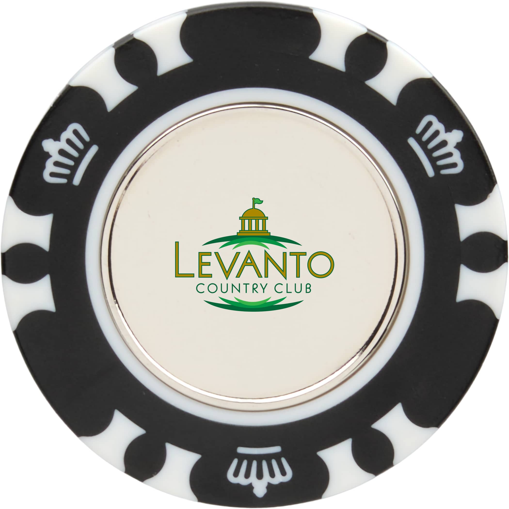 Picture of Recycled Poker Chip w/ Metal Ballmarker