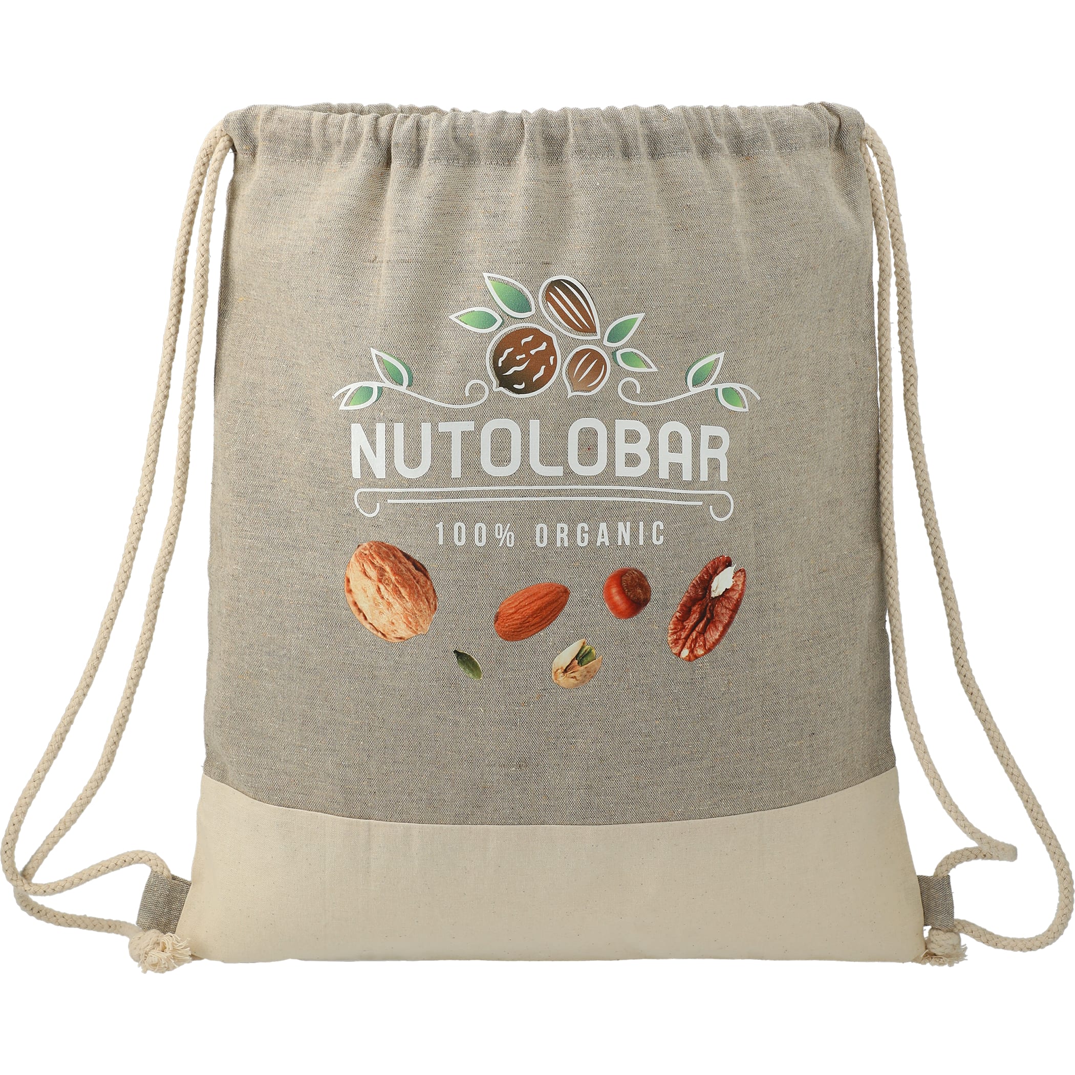 Picture of Split Recycled Cotton Drawstring Bag