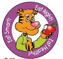 Picture of Eat Right! Eat Healthy! Eat Smart! Sticker Roll