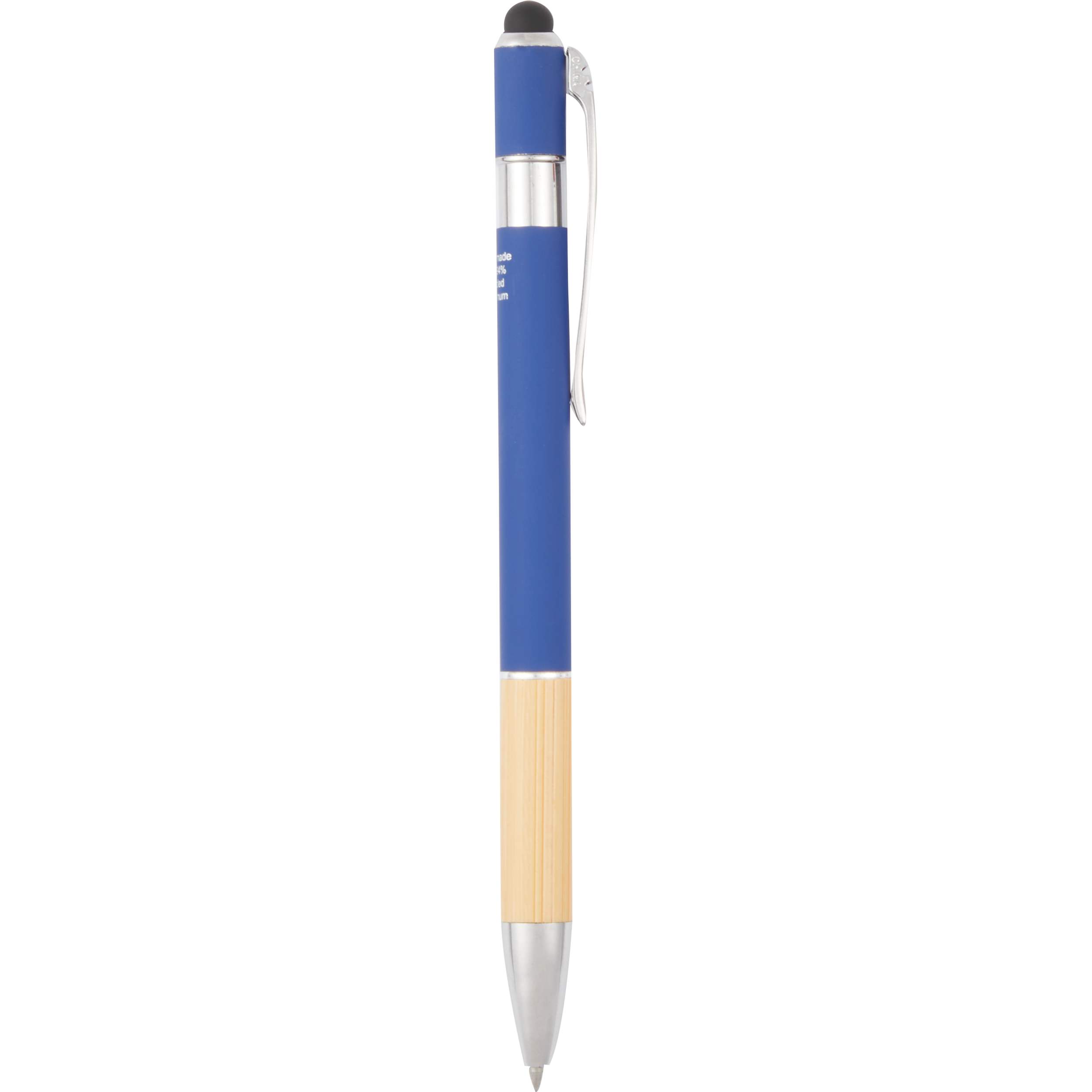 Picture of Bamboo and Recycled Aluminum Soft Touch Ballpoint Stylus