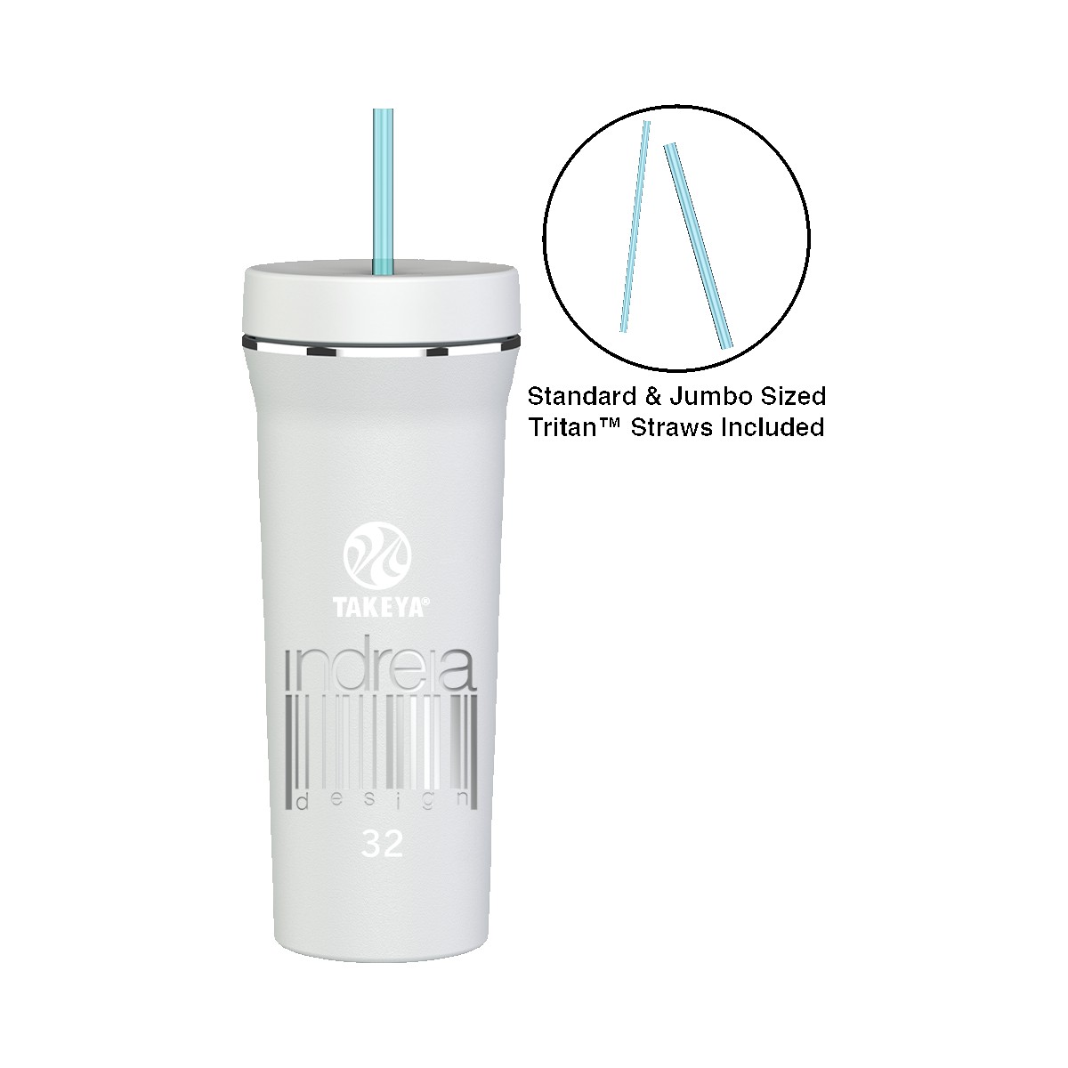 Picture of Takeya® 32 oz. Straw Tumbler - Laser, Premium