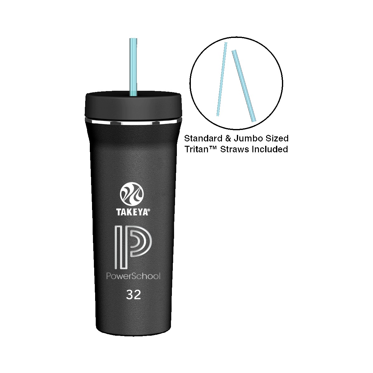 Picture of Takeya® 32 oz. Straw Tumbler - Laser, Premium