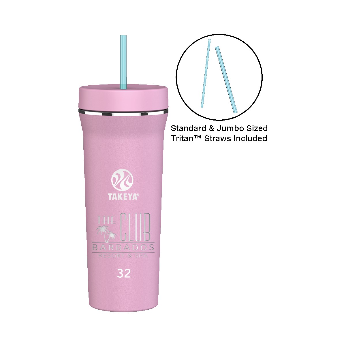 Picture of Takeya® 32 oz. Straw Tumbler - Laser, Premium