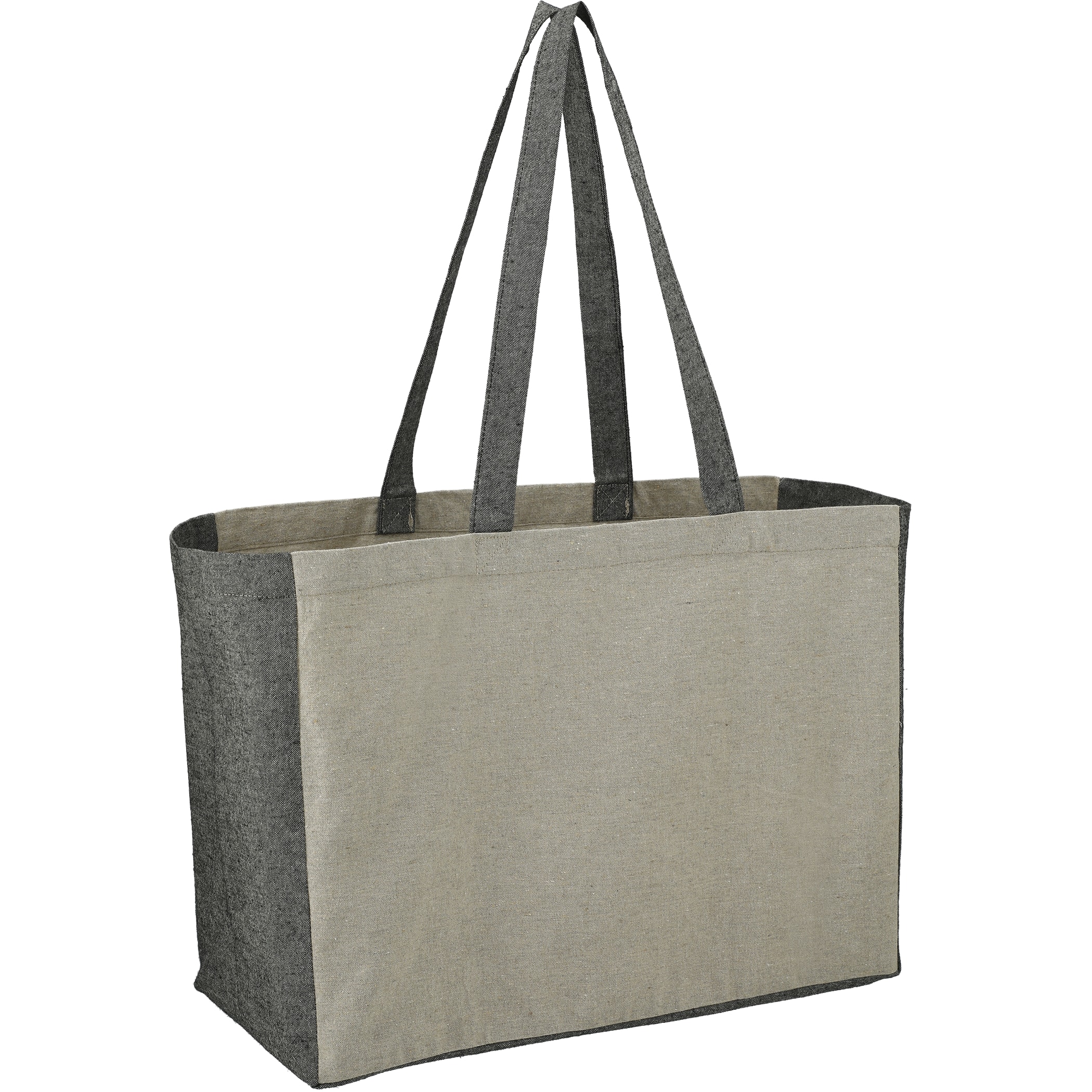 Picture of Recycled Cotton Contrast Side Shopper Tote