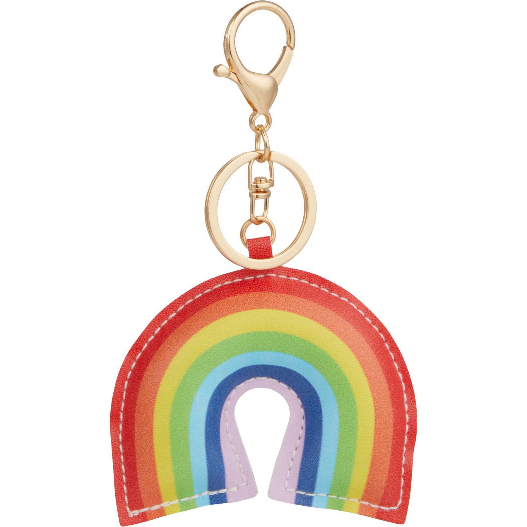 Picture of Rainbow Leather Keychain